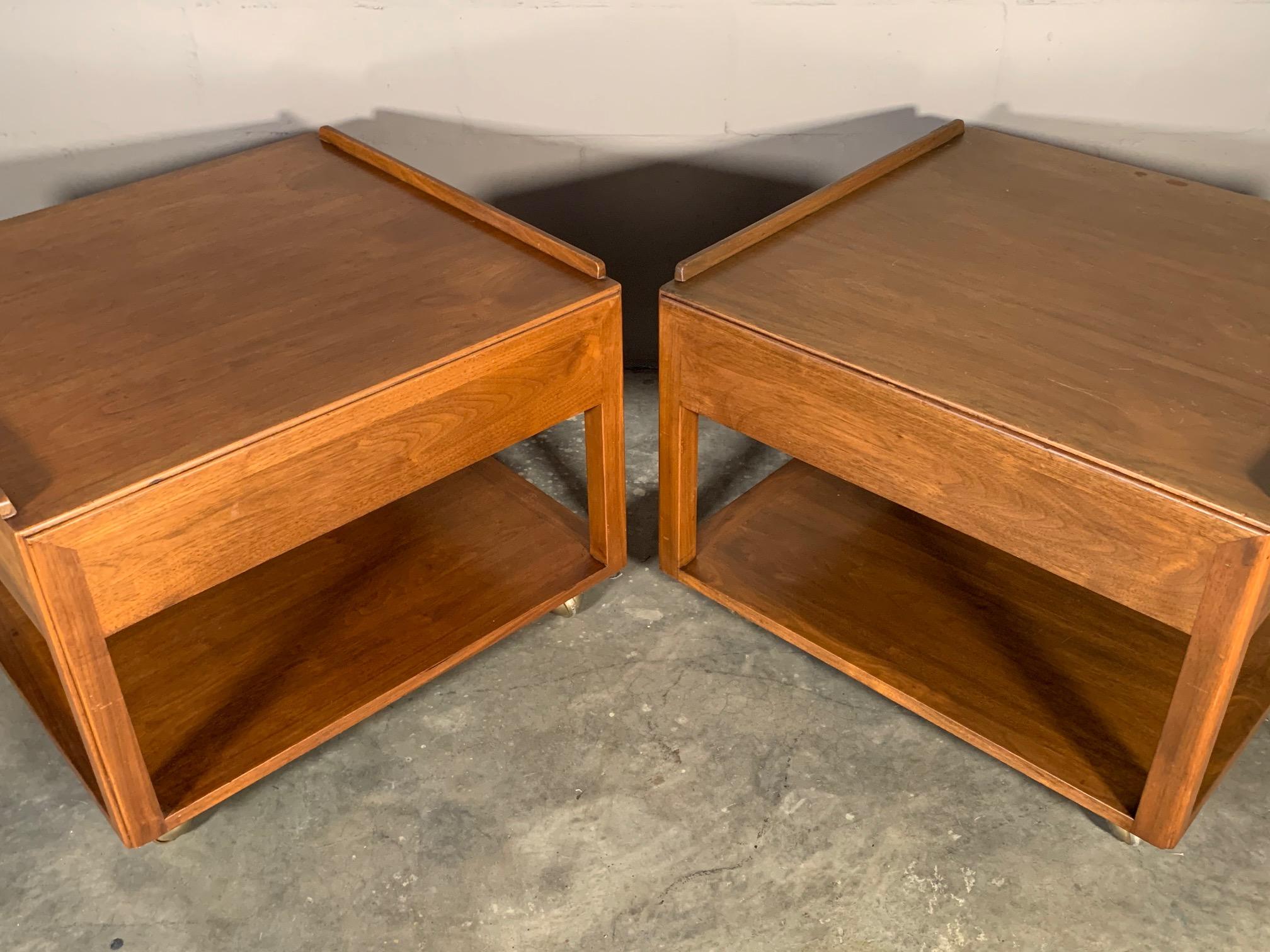 Edward Wormley Dunbar Large Occasional Square Tables 4
