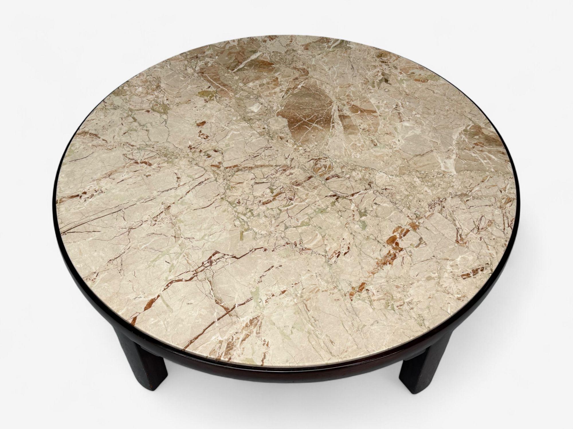 Edward Wormley, Dunbar, acajou, marbre, grande table basse, États-Unis, années 1940 en vente 1