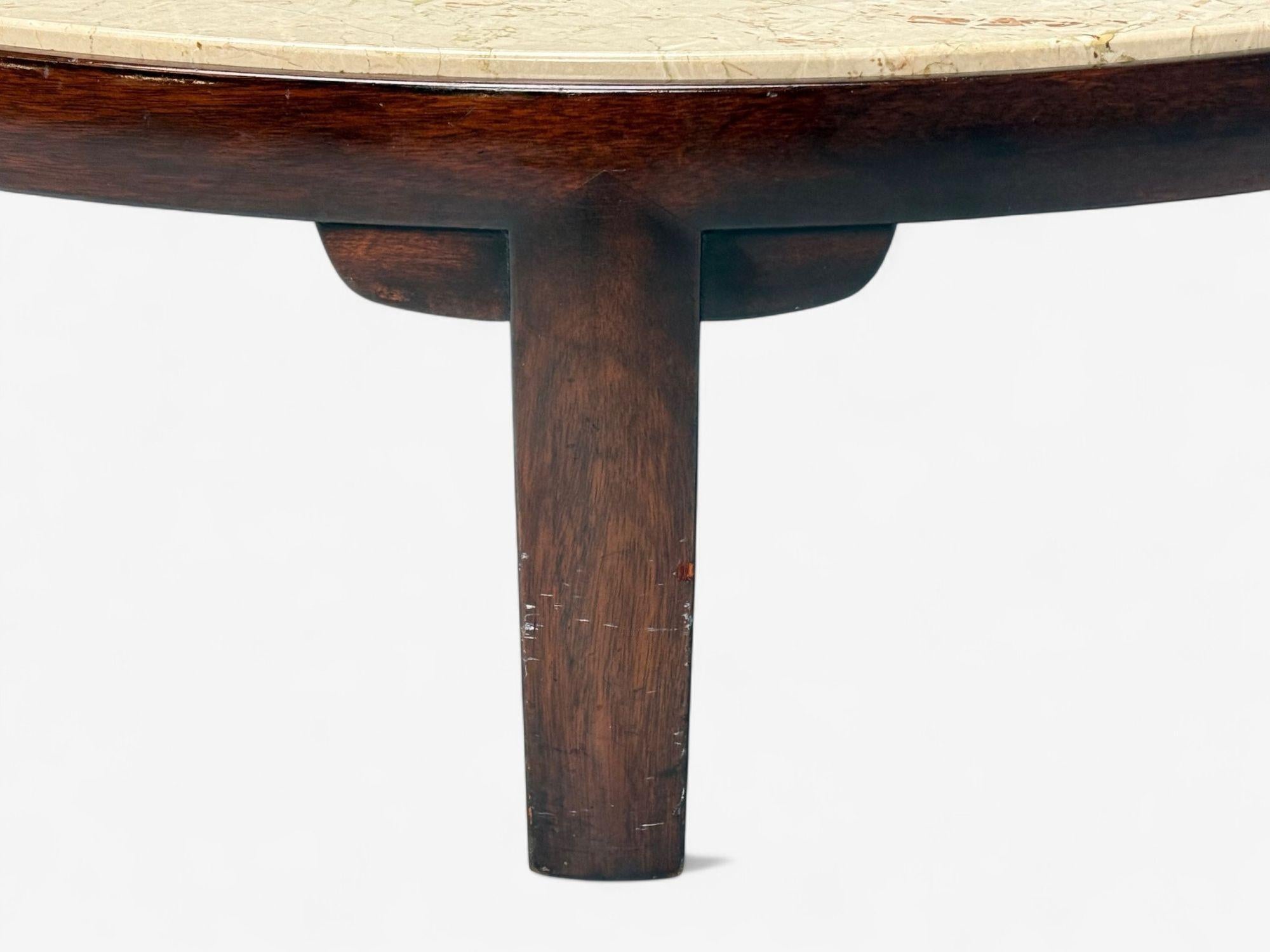 Edward Wormley, Dunbar, acajou, marbre, grande table basse, États-Unis, années 1940 en vente 2
