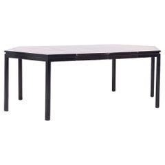 Edward Wormley Dunbar MCM Hexagonal Rosewood Mahogany Dining Table - 2 Leaves