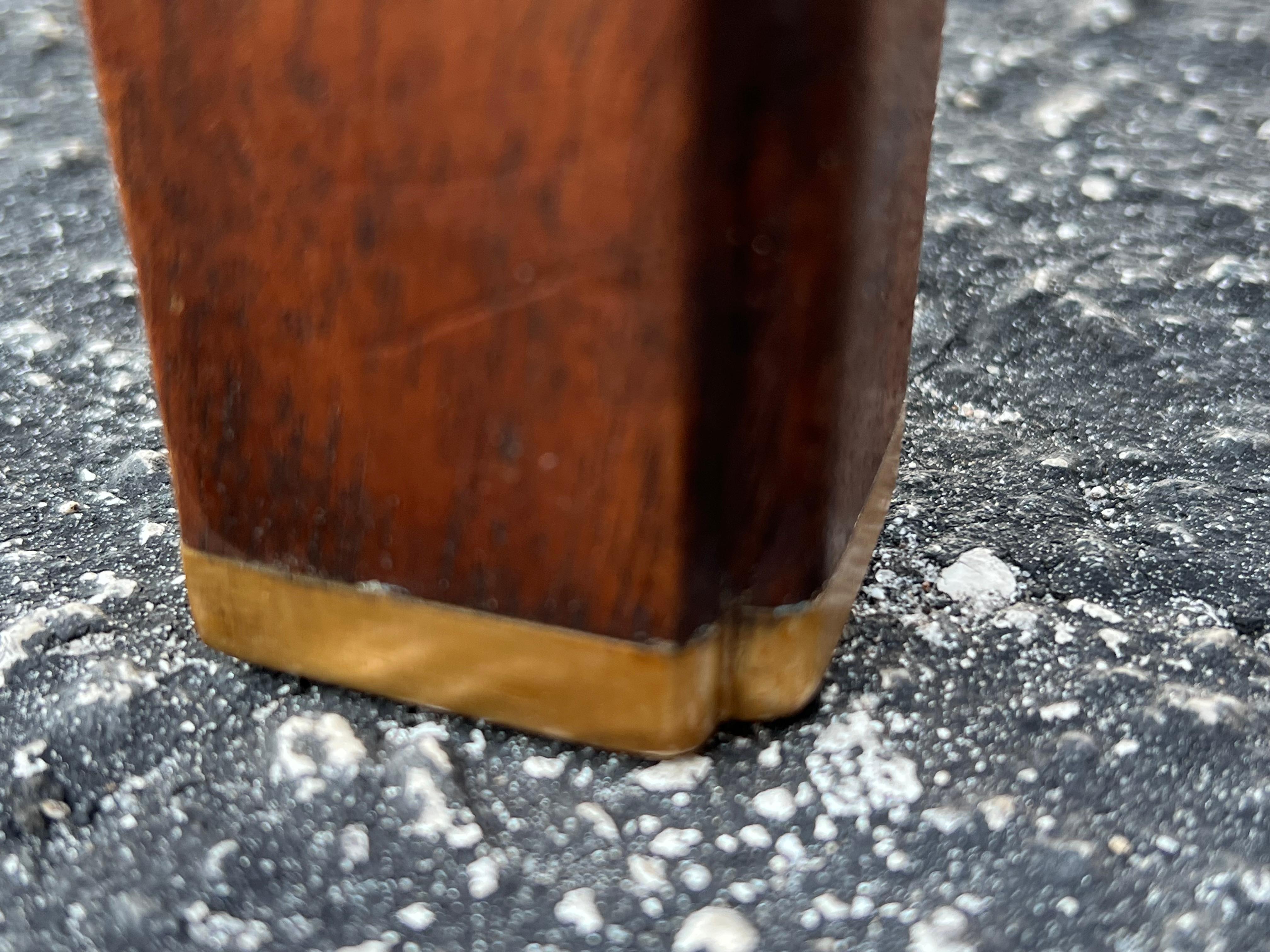 Edward Wormley Dunbar Night Stands Walnut  With Rosewood Handles Ca' 1950's 9