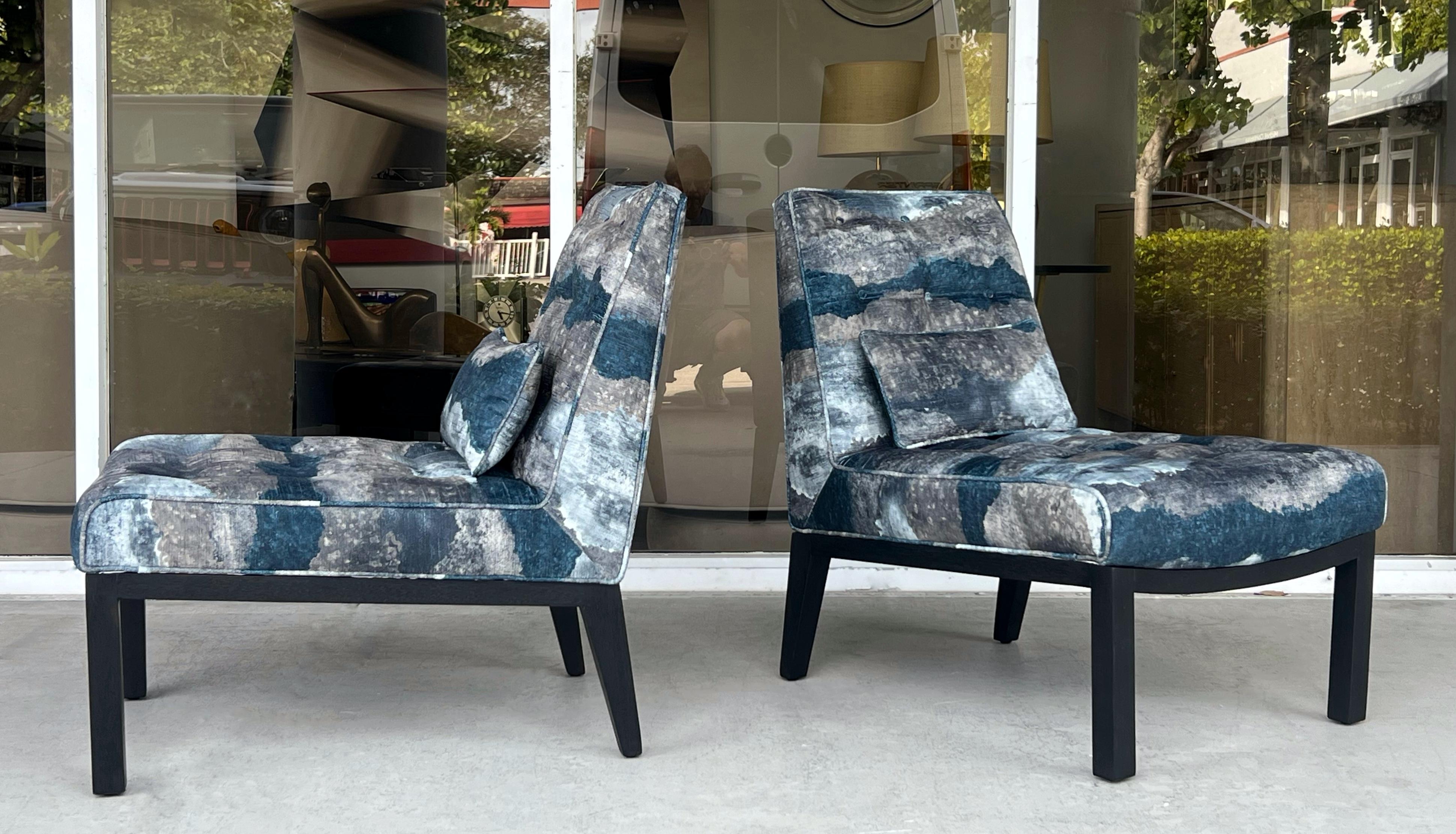 Pareja de sillas Dunbar de Edward Wormley Estadounidense en venta