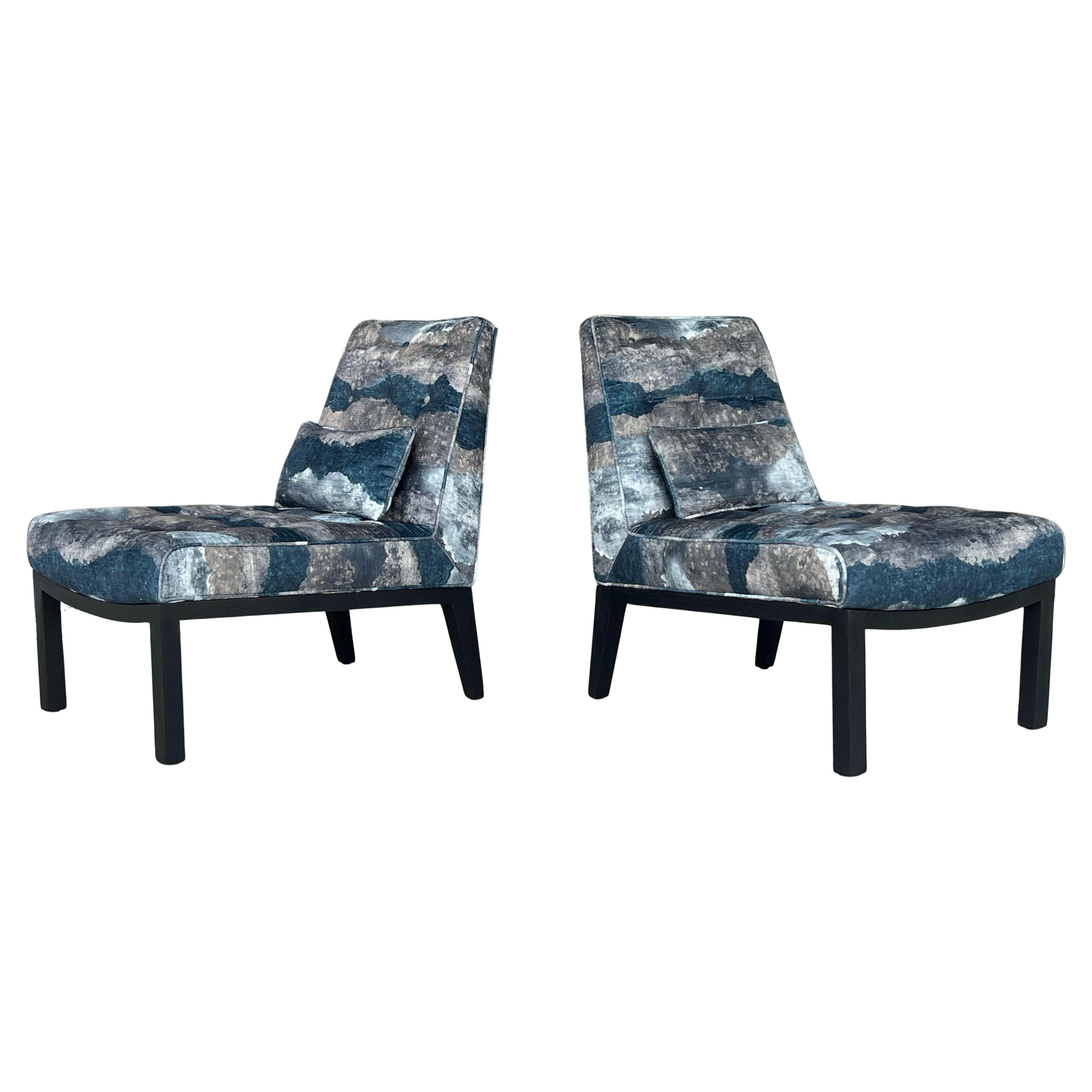 Pareja de sillas Dunbar de Edward Wormley en venta