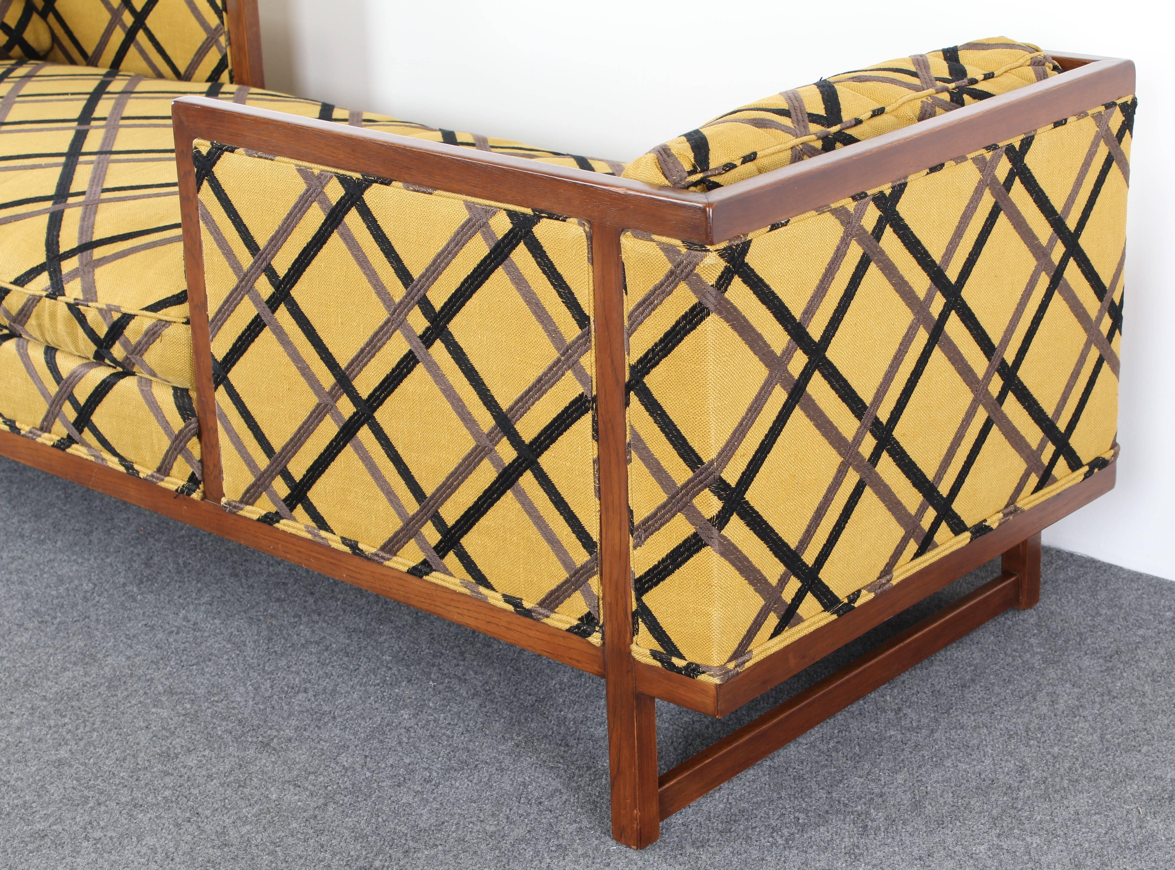 Upholstery Edward Wormley Dunbar Style Tete-A-Tete, 1950s