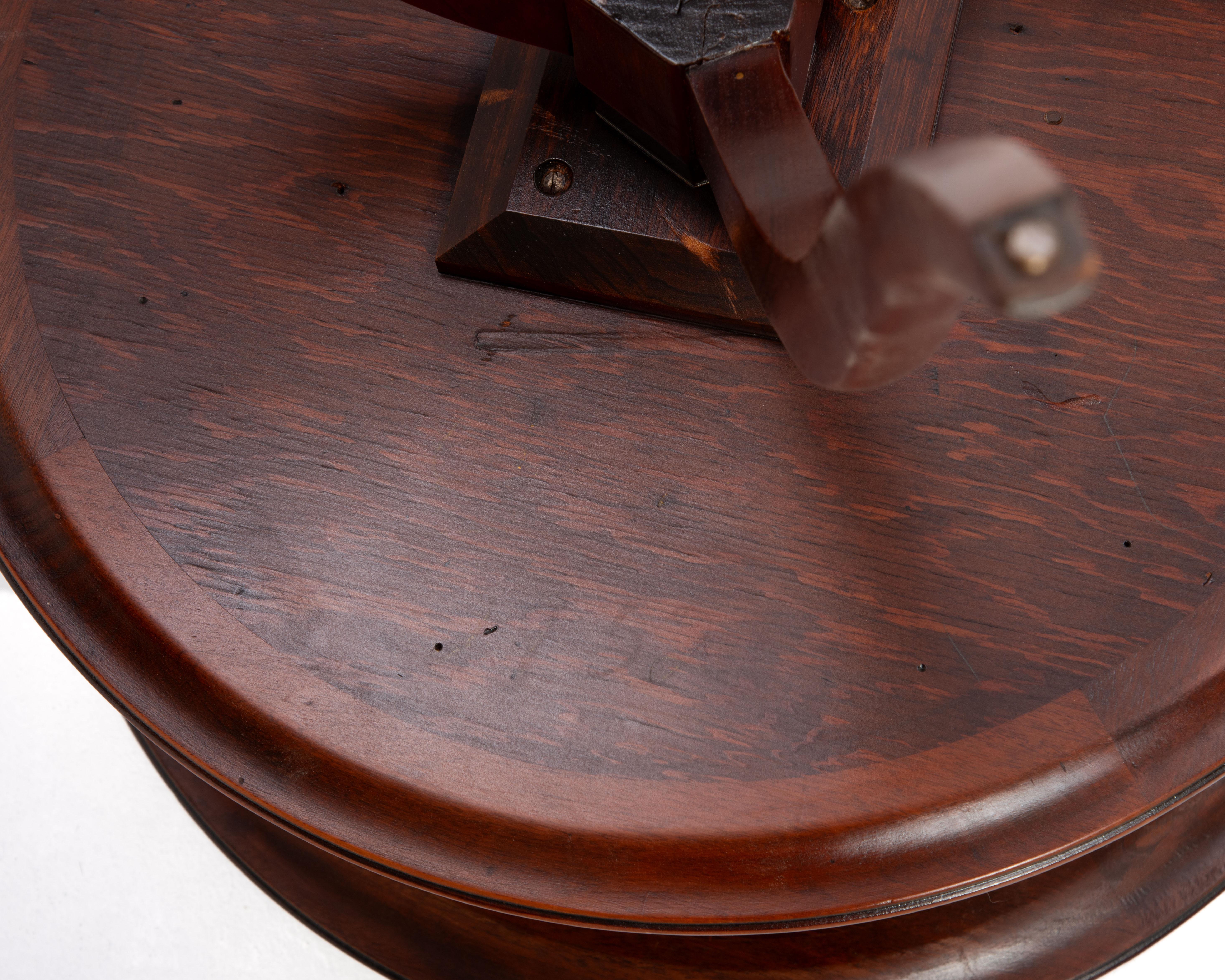 Edward Wormley Dunbar Two Tiered Round Mahogany SideTable 1940s Unmarked 4