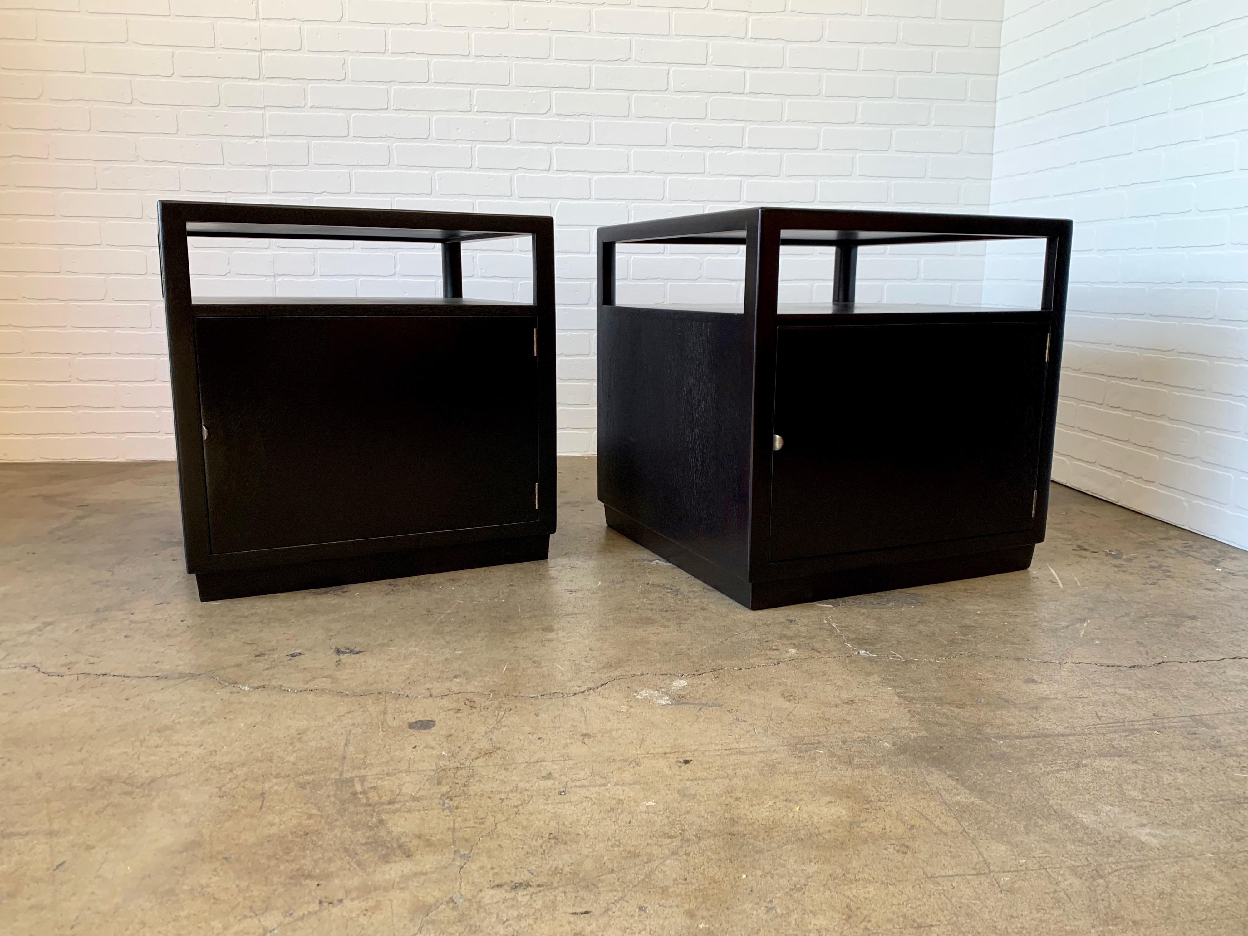 Edward Wormley Ebonized Mahogany Side Tables For Sale 13