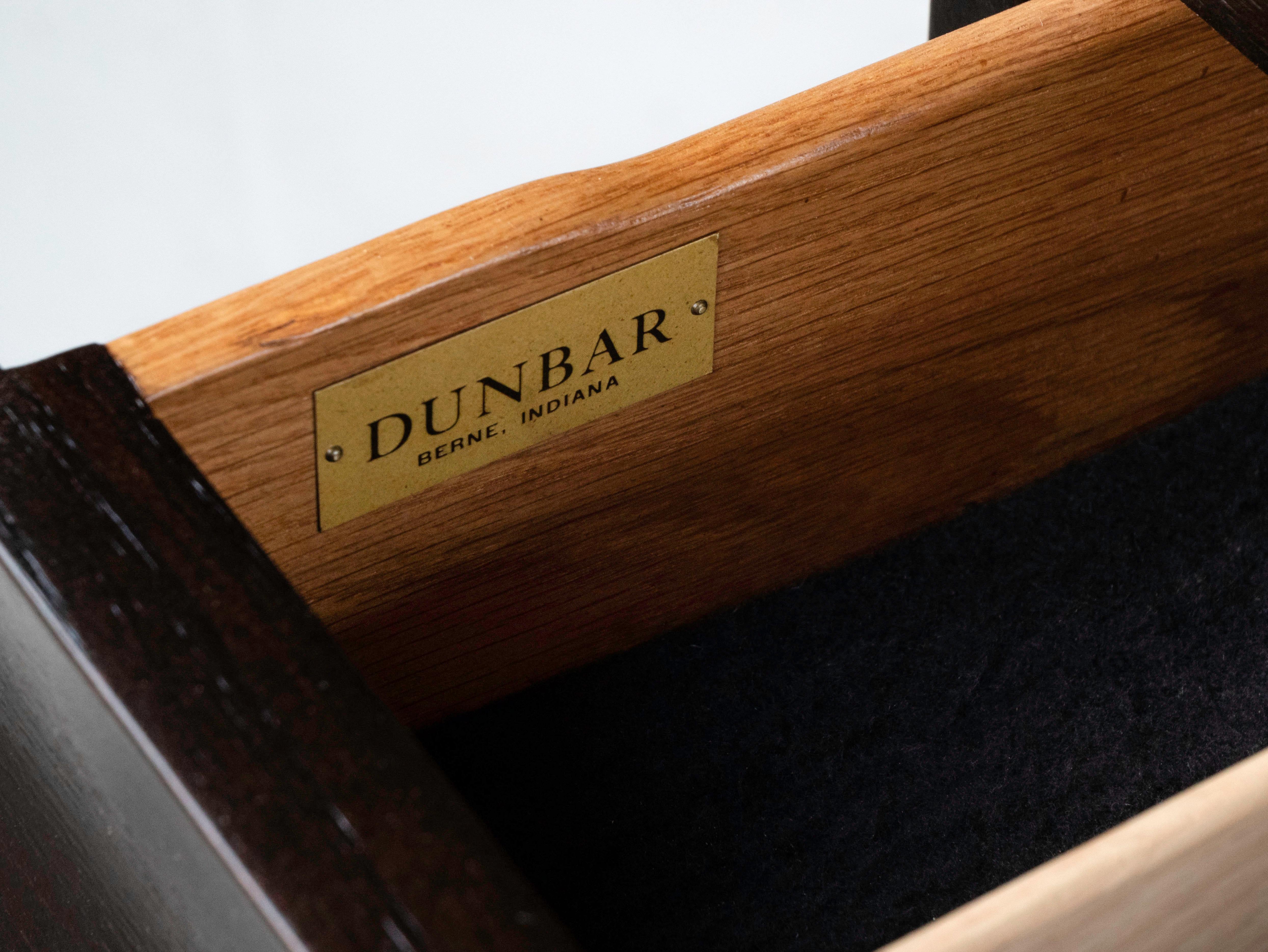 Edward Wormley Ebonized Sideboard for Dunbar, Brass Pulls & Accents 6