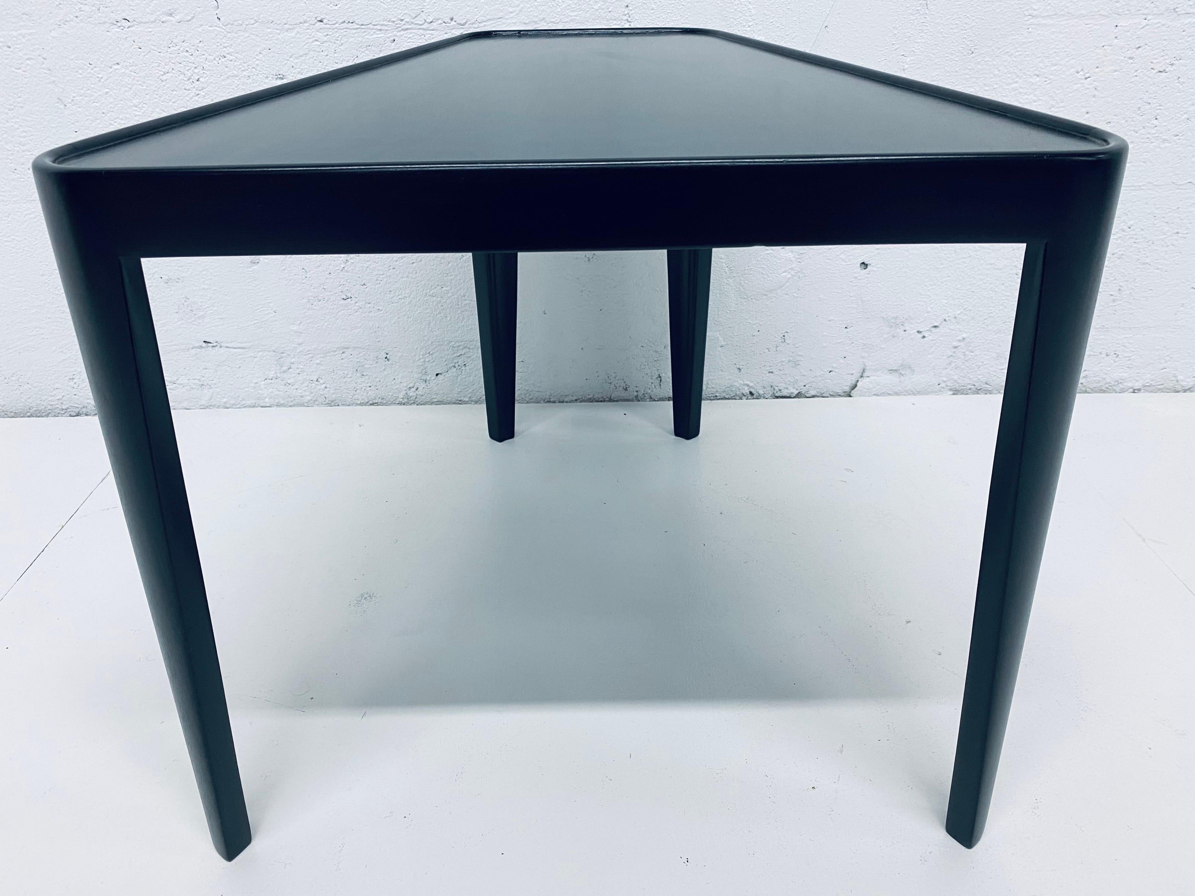 Edward Wormley Ebony Side or End Table for Dunbar In Excellent Condition In Miami, FL