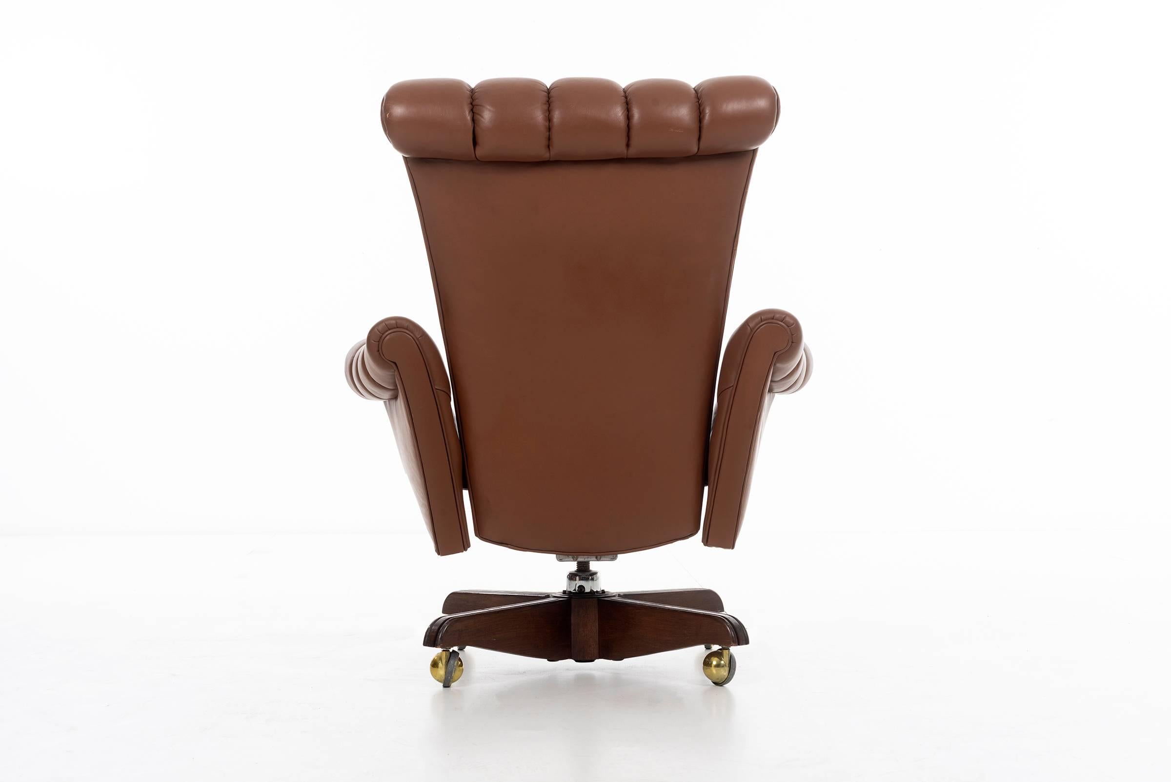 Edward Wormley Executive Chair In Good Condition In Chicago, IL