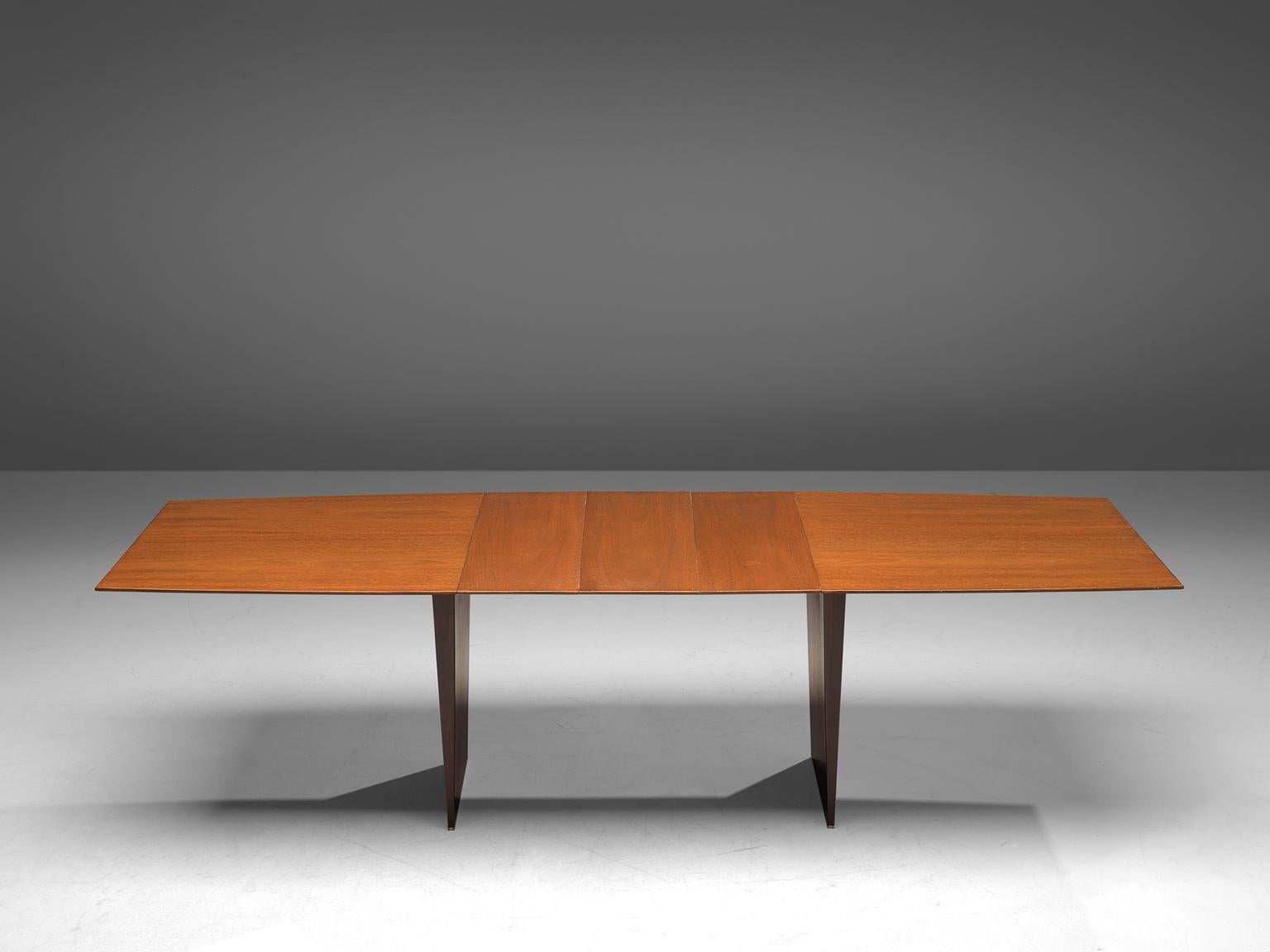 Mid-Century Modern Edward Wormley Extendable Dining Table in Tawi
