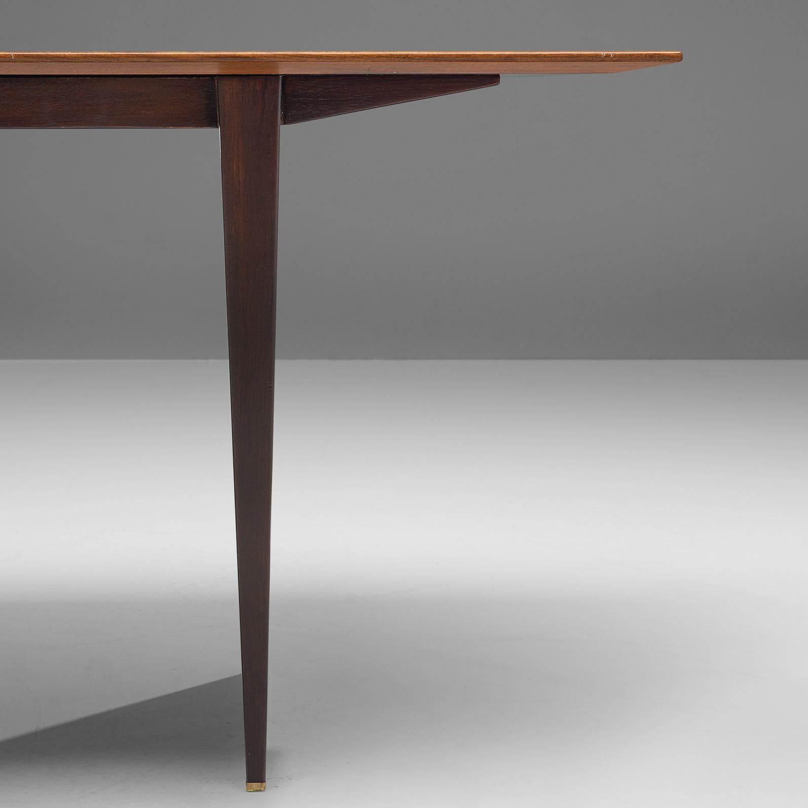 Mid-Century Modern Edward Wormley Extendable Dining Table in Tawi