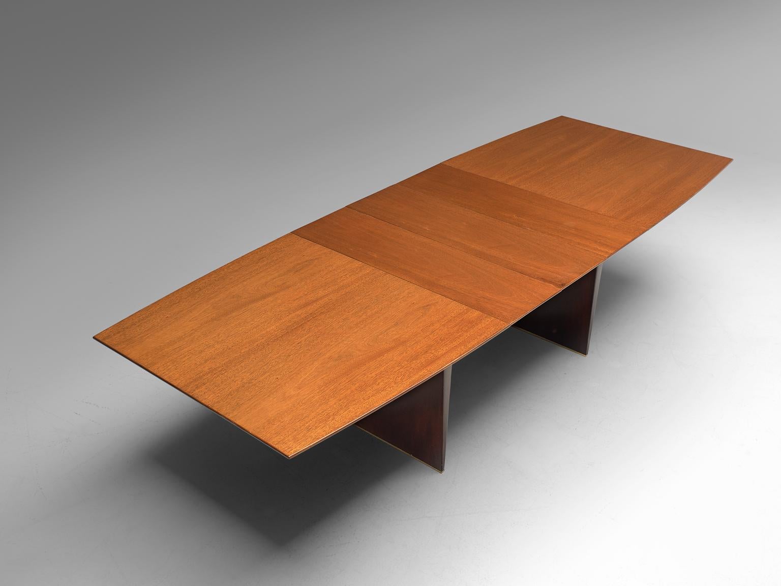 American Edward Wormley Extendable Dining Table in Tawi