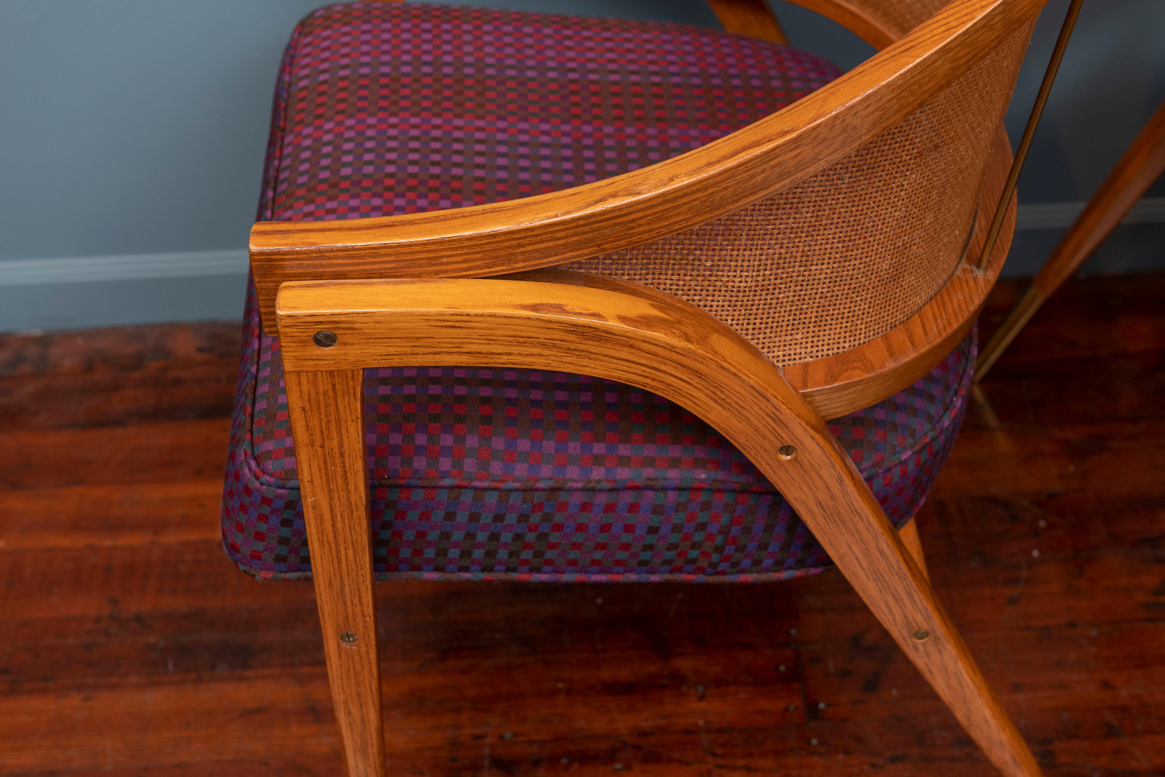 Edward Wormley for Dunbar Captain’s Chairs In Good Condition In San Francisco, CA