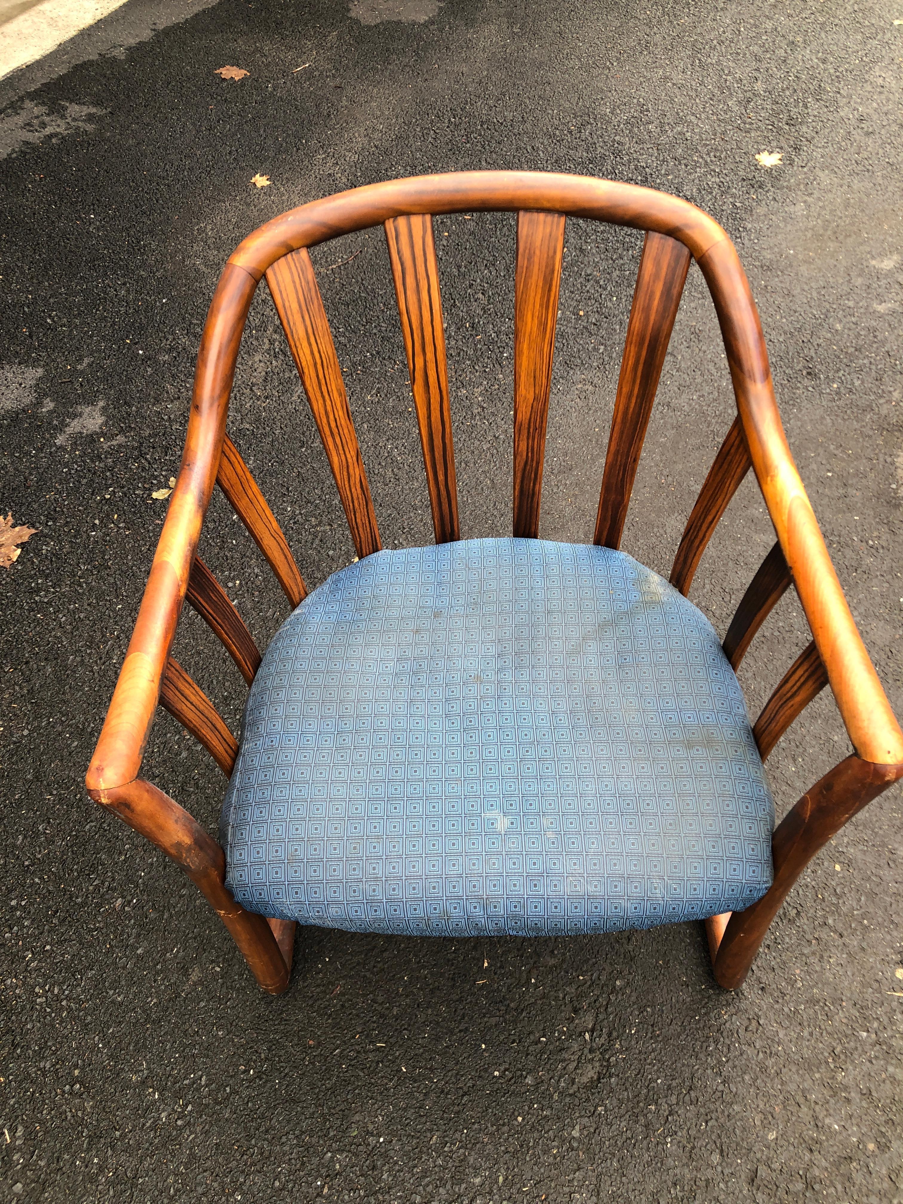 Edward Wormley for Drexel Midcentury Rosewood Club Chair For Sale 3