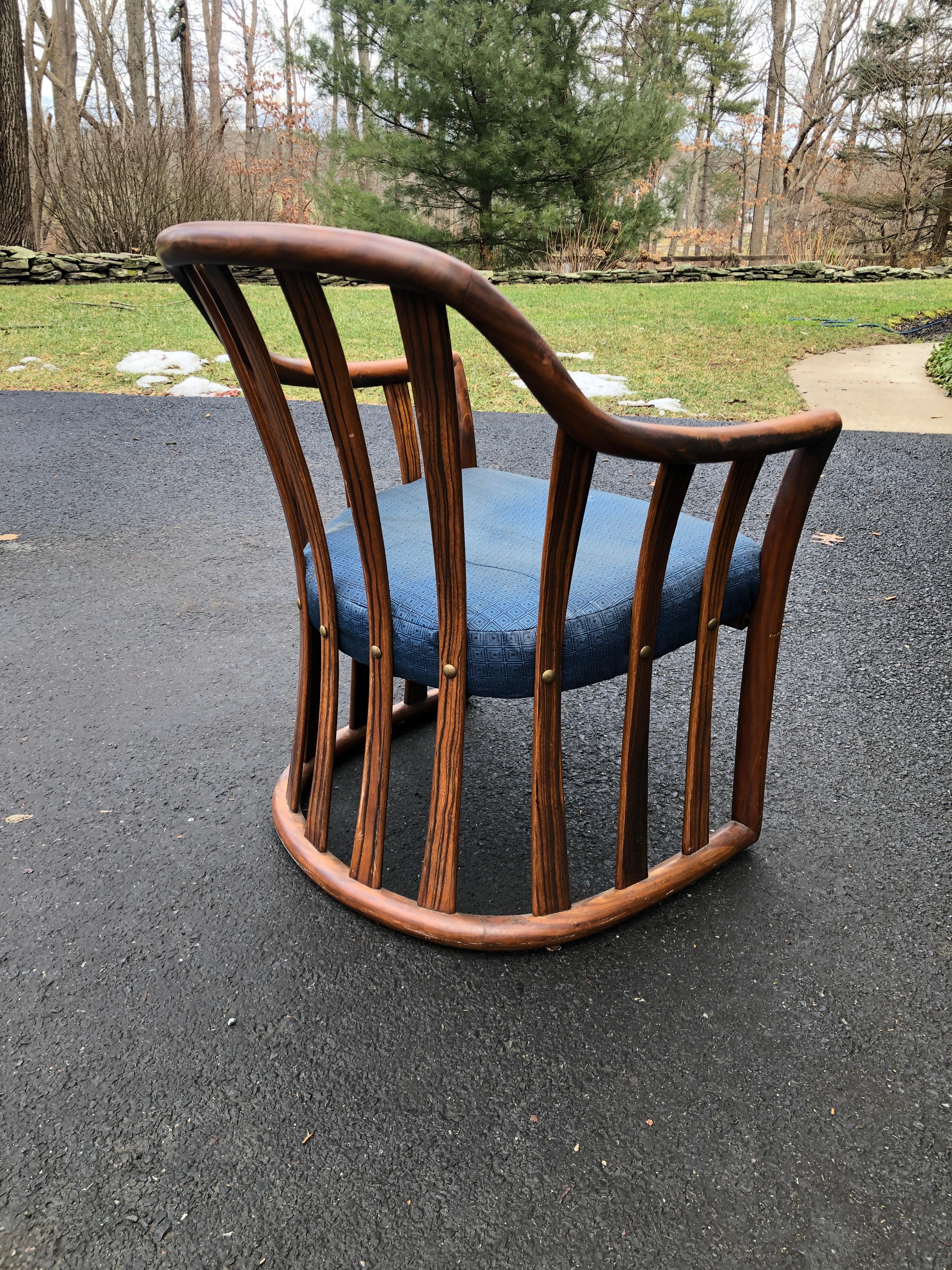 Modern Edward Wormley for Drexel Midcentury Rosewood Club Chair For Sale