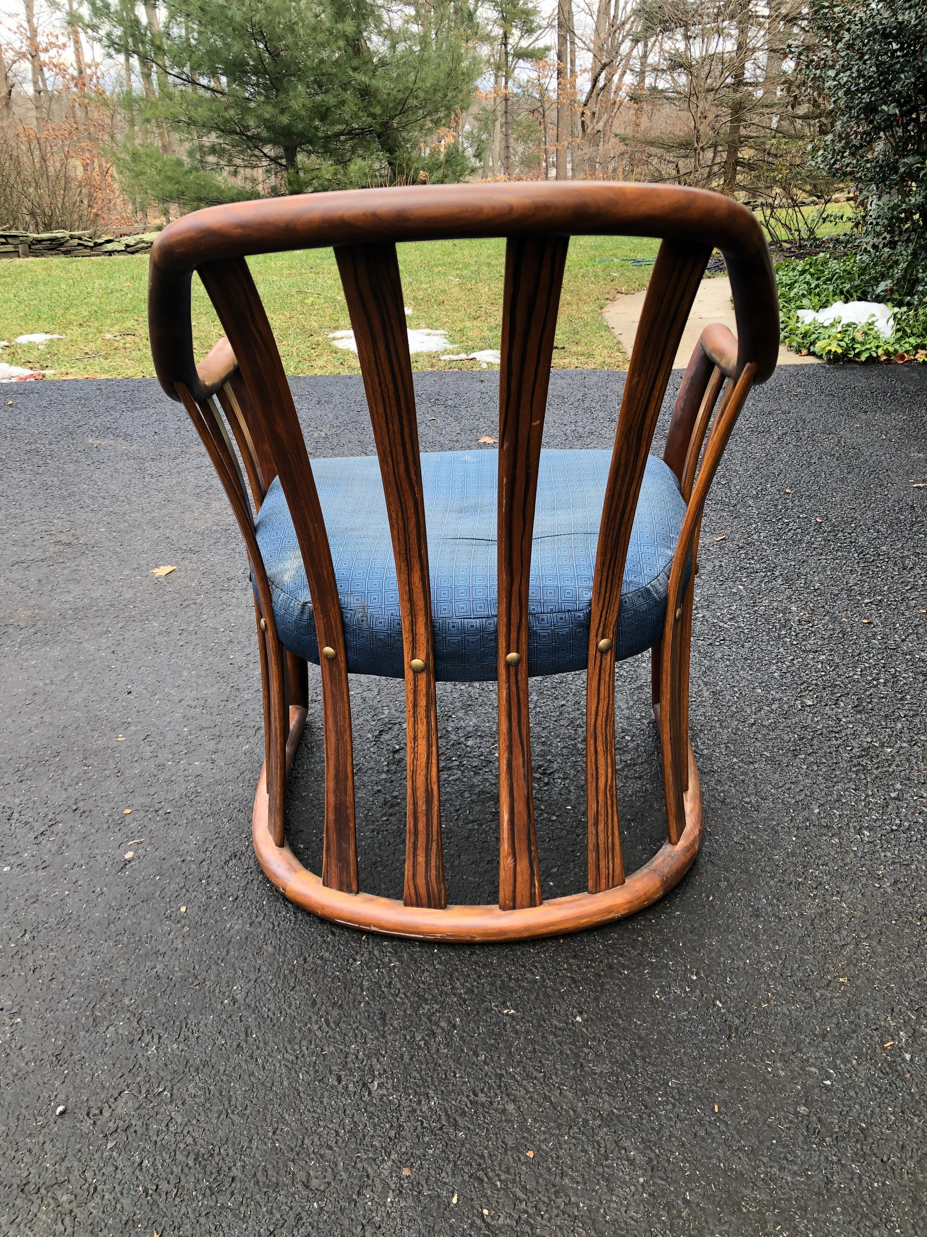 American Edward Wormley for Drexel Midcentury Rosewood Club Chair For Sale