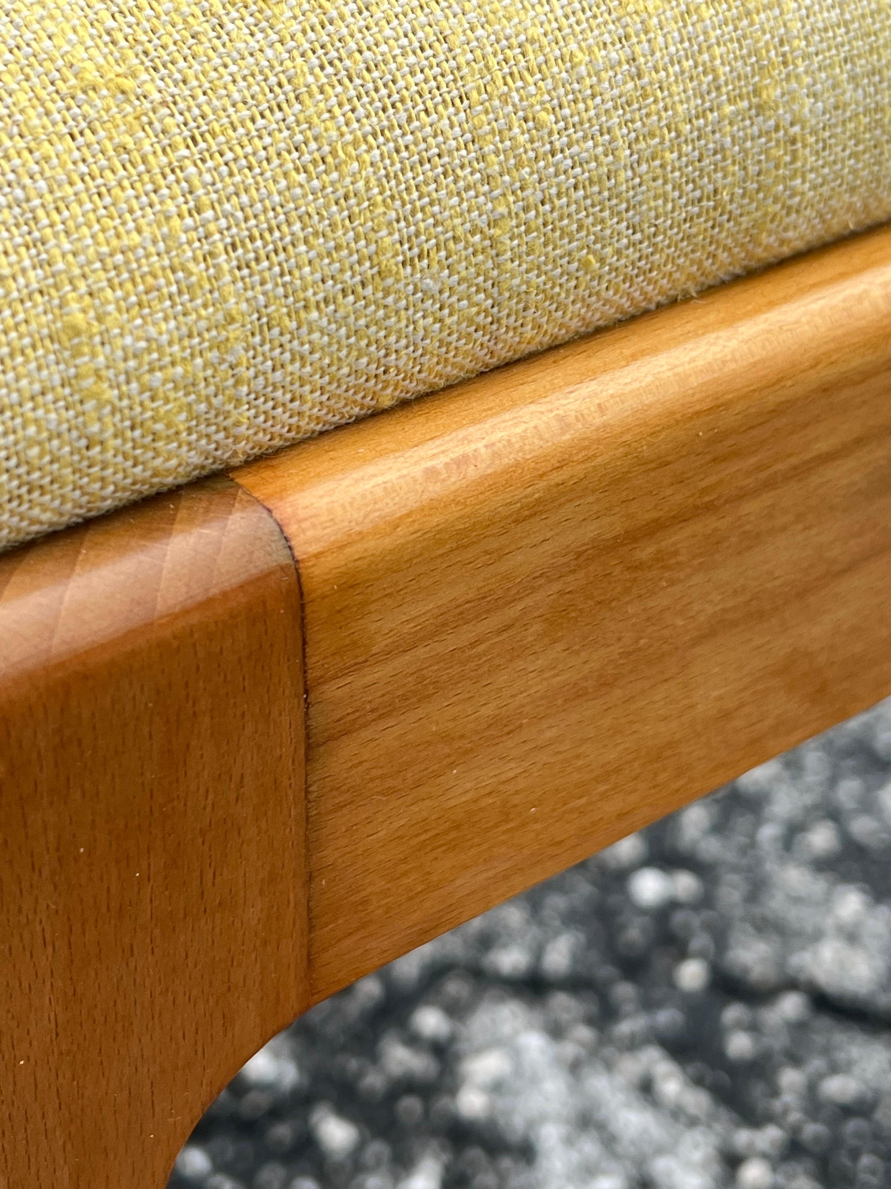 Edward Wormley For Drexel Precedent Bench With Upholstered Seat ca' 1950's en vente 7