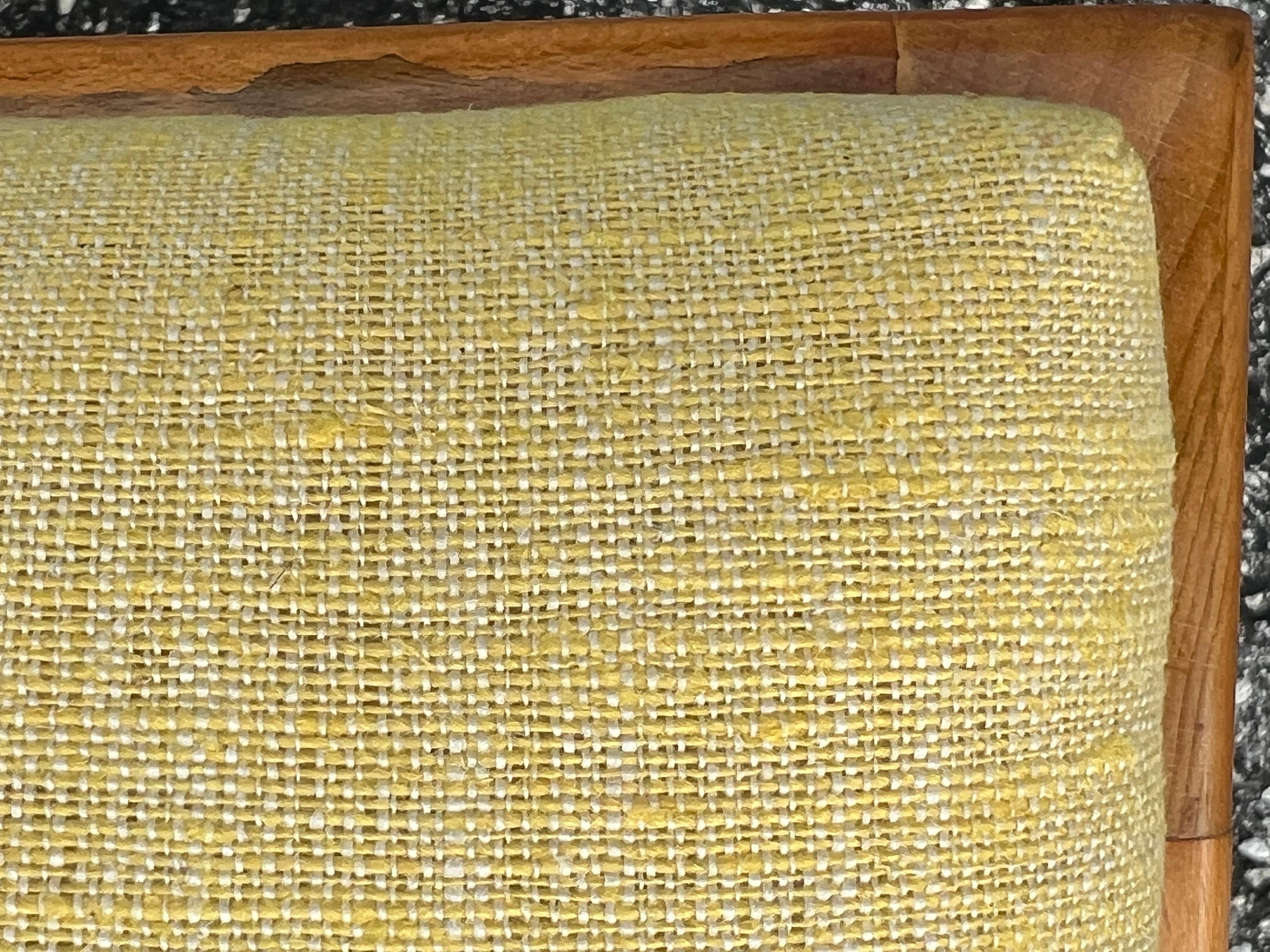 Tissu d'ameublement Edward Wormley For Drexel Precedent Bench With Upholstered Seat ca' 1950's en vente