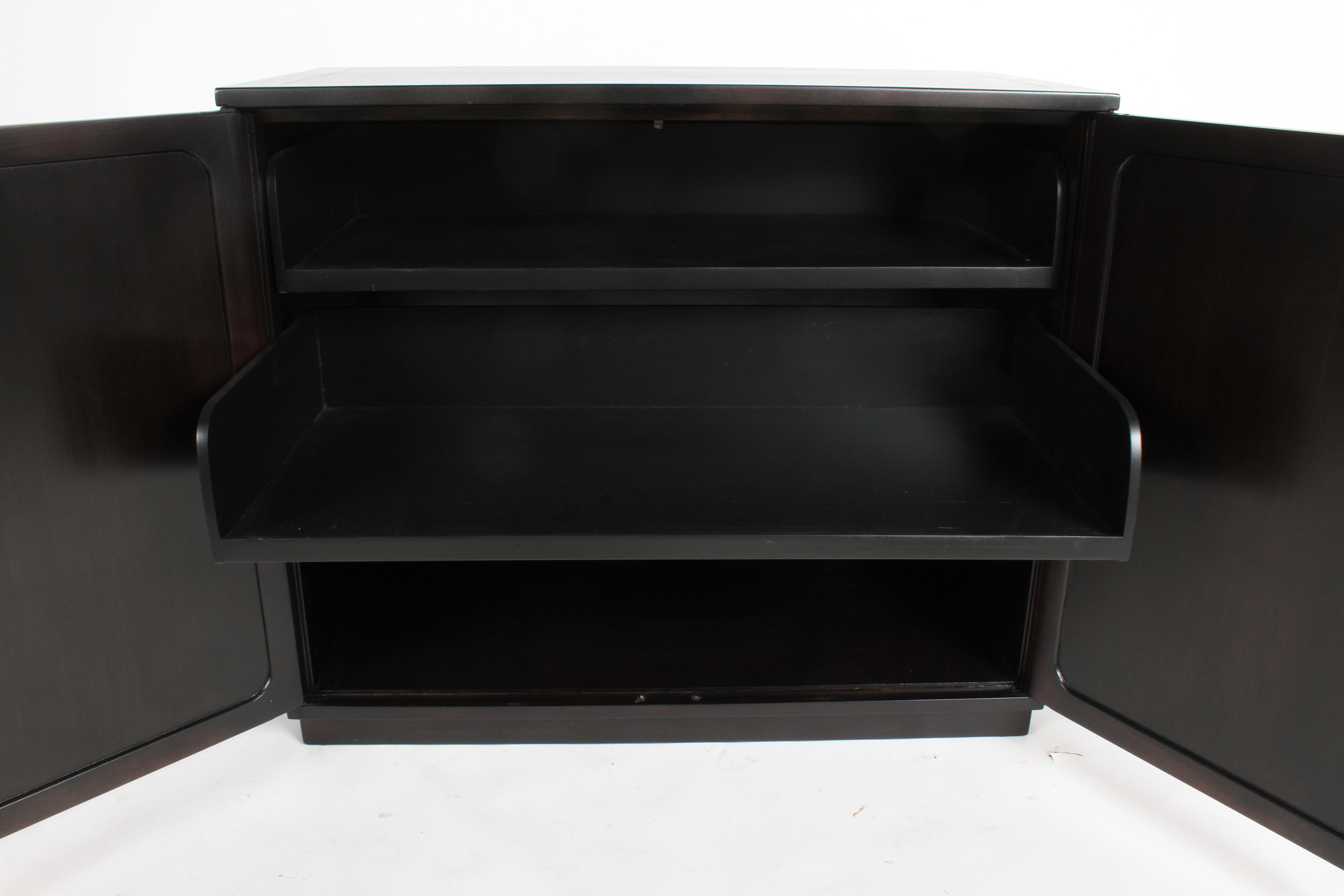 MCM Edward Wormley for Drexel Precedent Collection Cabinet in Dark Expresso In Good Condition In St. Louis, MO