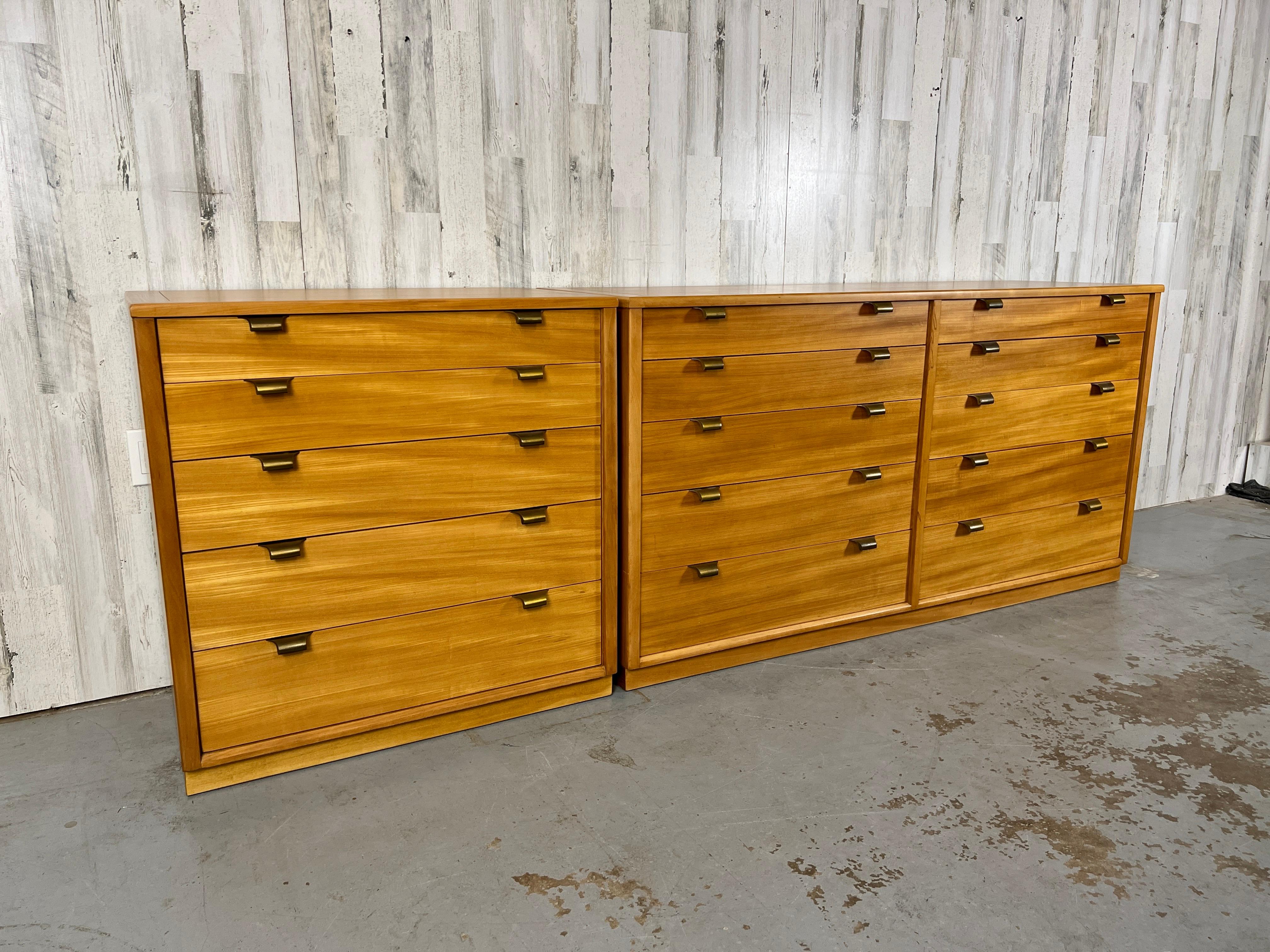 Mid-Century Modern Edward Wormley for Drexel Precedent Dresser Set For Sale