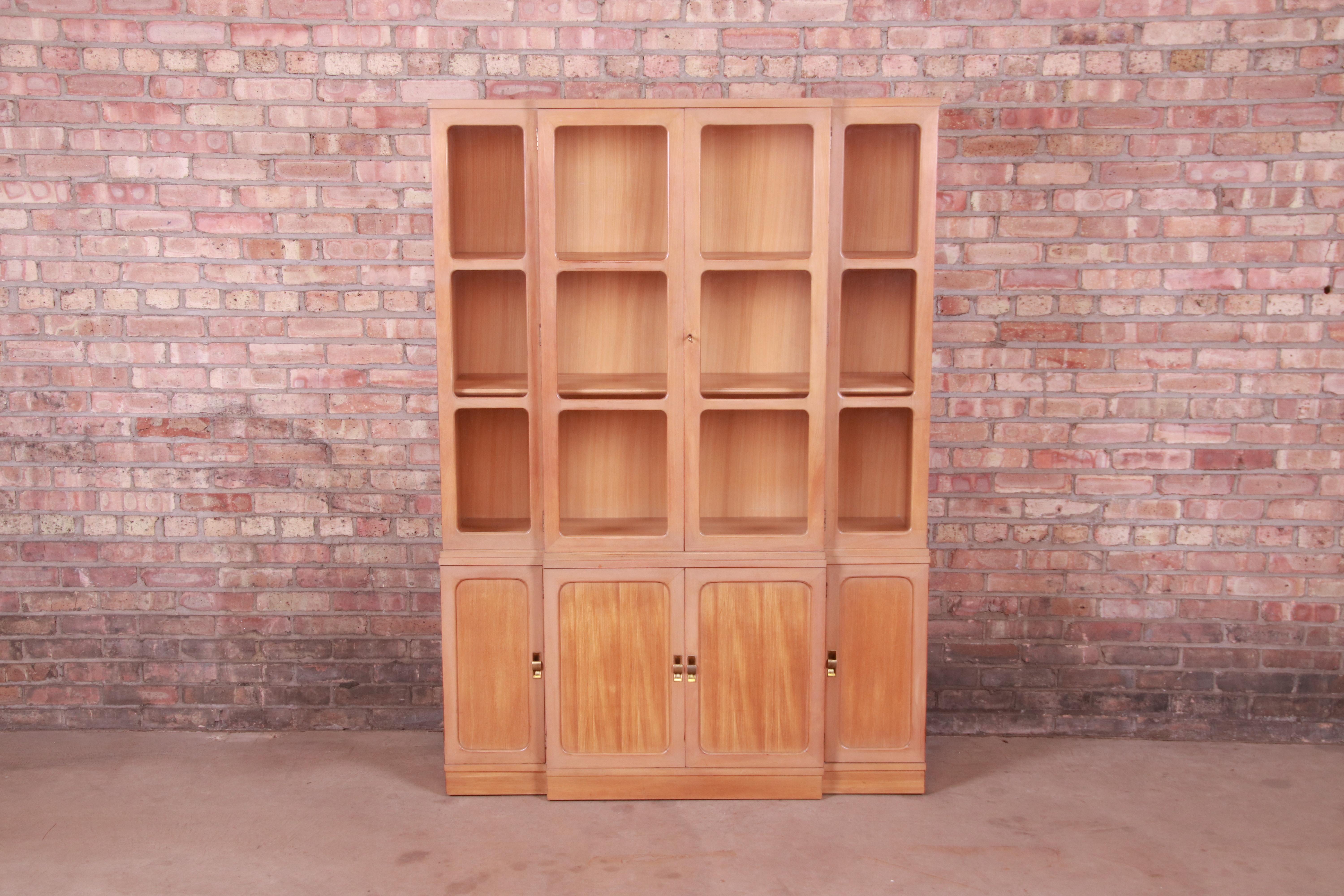 A beautiful Mid-Century Modern breakfront bookcase cabinet

By Edward Wormley for Drexel, 