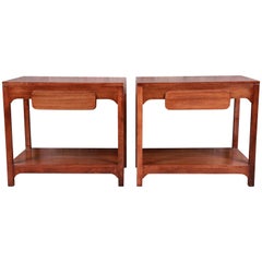 Edward Wormley for Drexel Precedent Mid-Century Modern Nightstands, Refinished