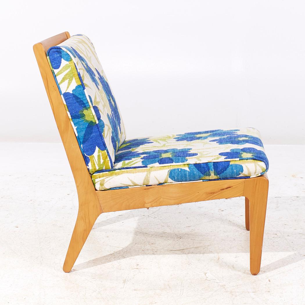 Edward Wormley para Drexel Precedent Sillones Slipper de mediados de siglo - Pareja en venta 3