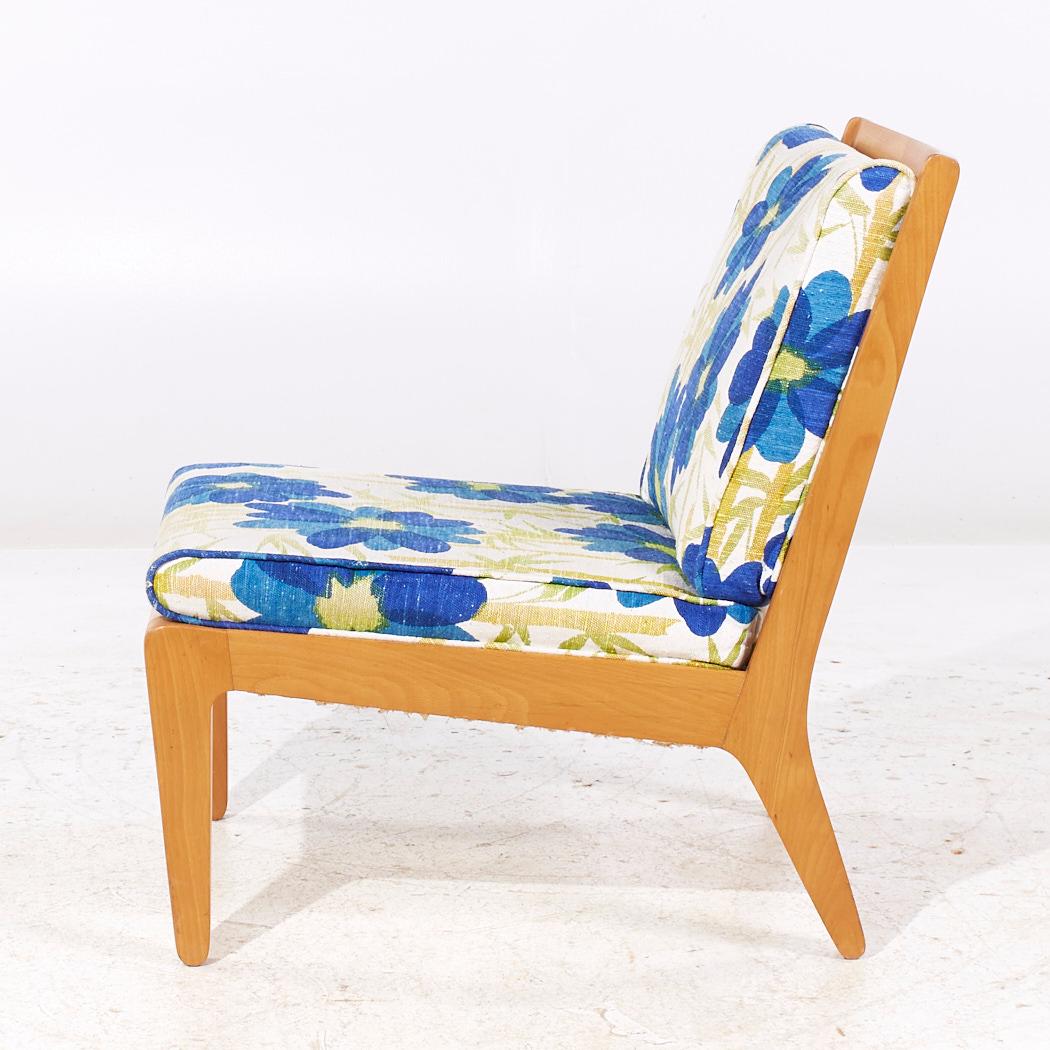 Edward Wormley para Drexel Precedent Sillones Slipper de mediados de siglo - Pareja en venta 4