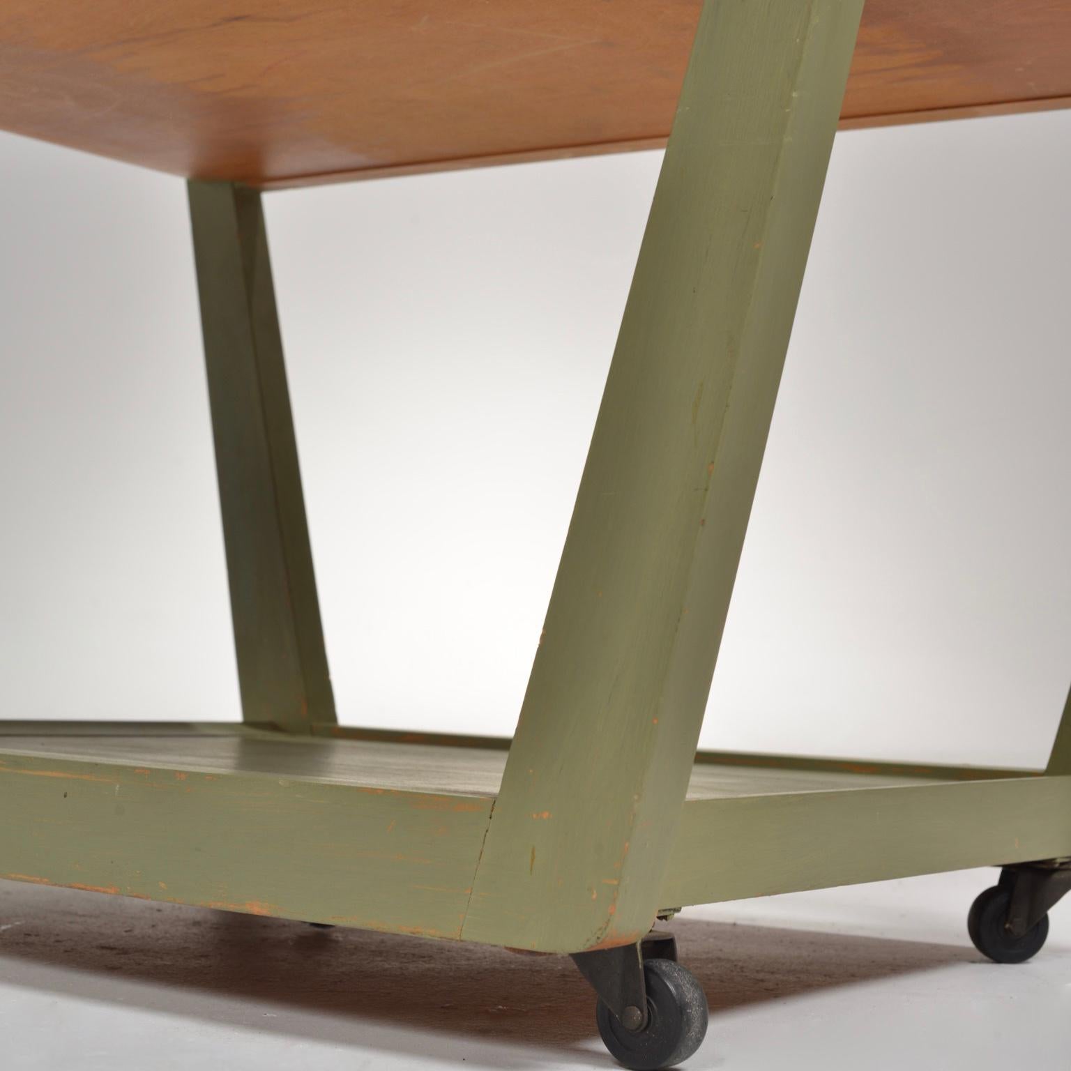 Edward Wormley for Drexel Precedent Rolling Bar Cart For Sale 4