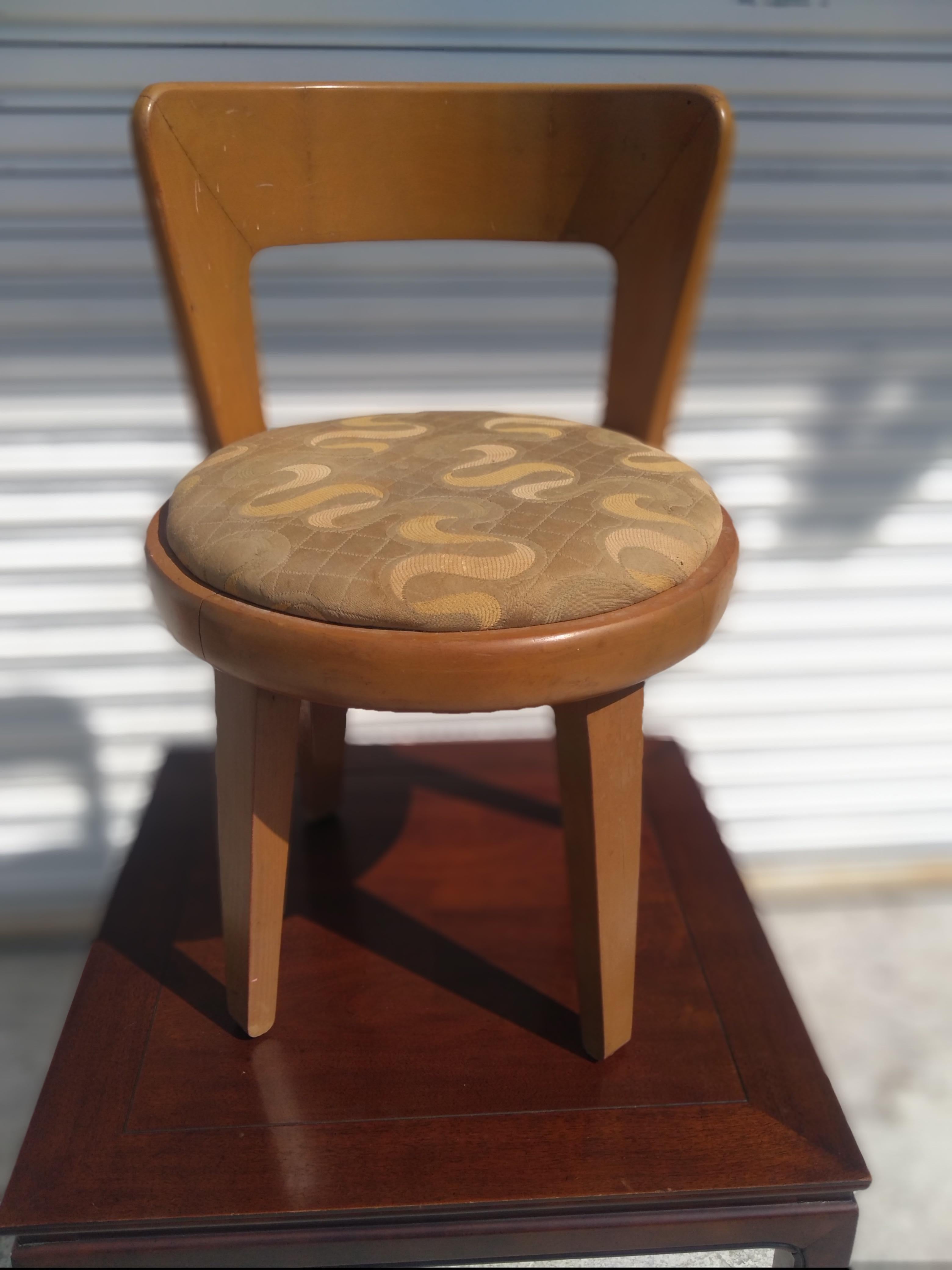 20th Century Edward Wormley for Drexel Precedent Swivel Vanity Stool