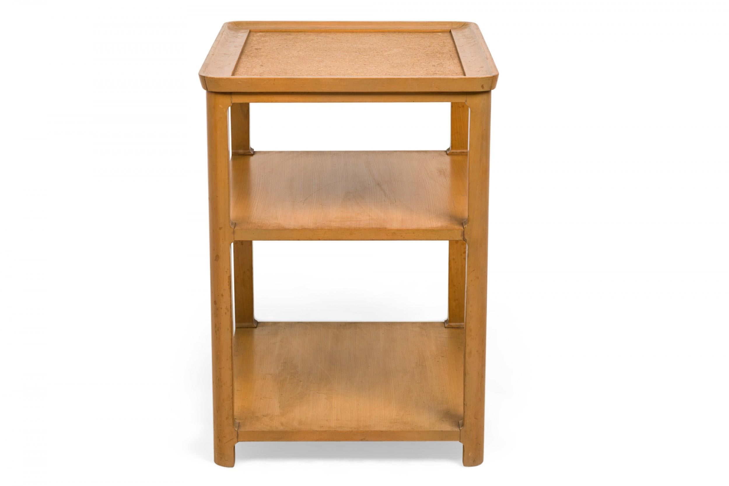 Mid-Century Modern Edward Wormley for Drexel 'Precedent' Wood and Cork End / Side Table For Sale