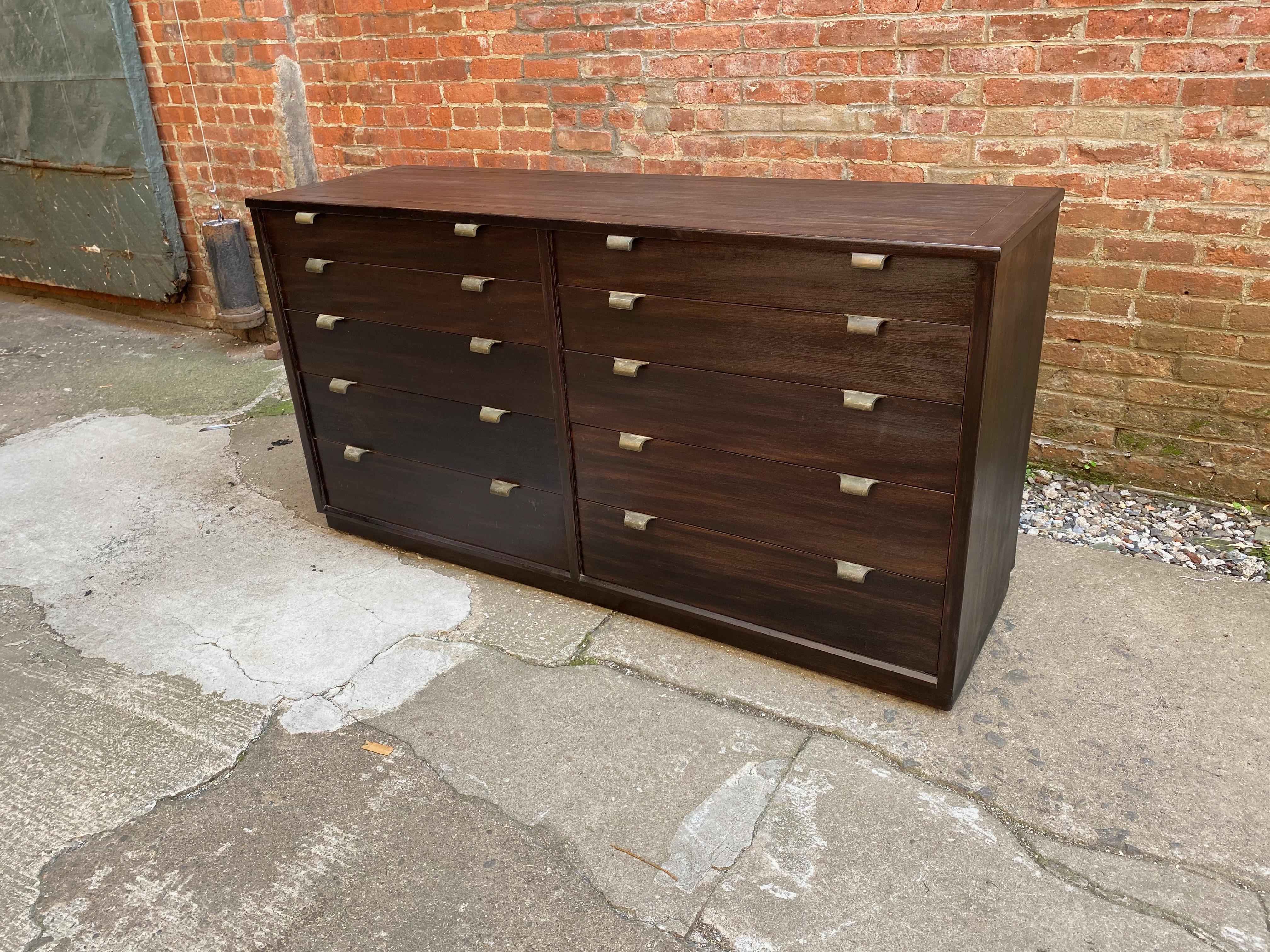 Mid-Century Modern Edward Wormley for Drexel Ten-Drawer Dresser