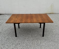 Edward Wormley for Dunbar 1950s Asian Influence Walnut Extension Dining Table