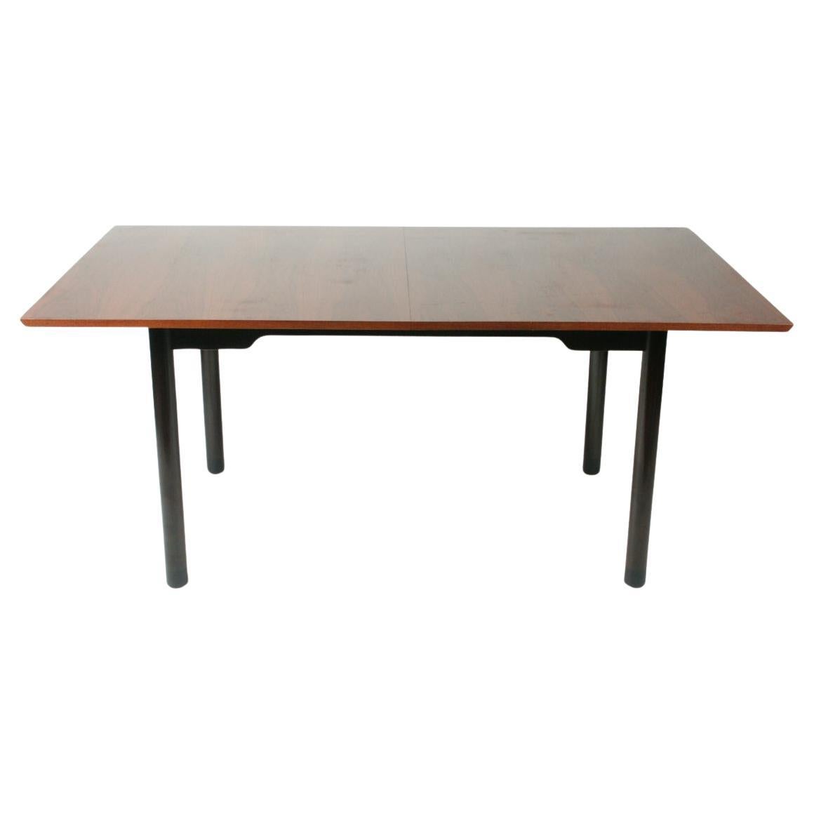  Edward Wormley for Dunbar 1950s Asian Influence Walnut Extension Dining Table For Sale