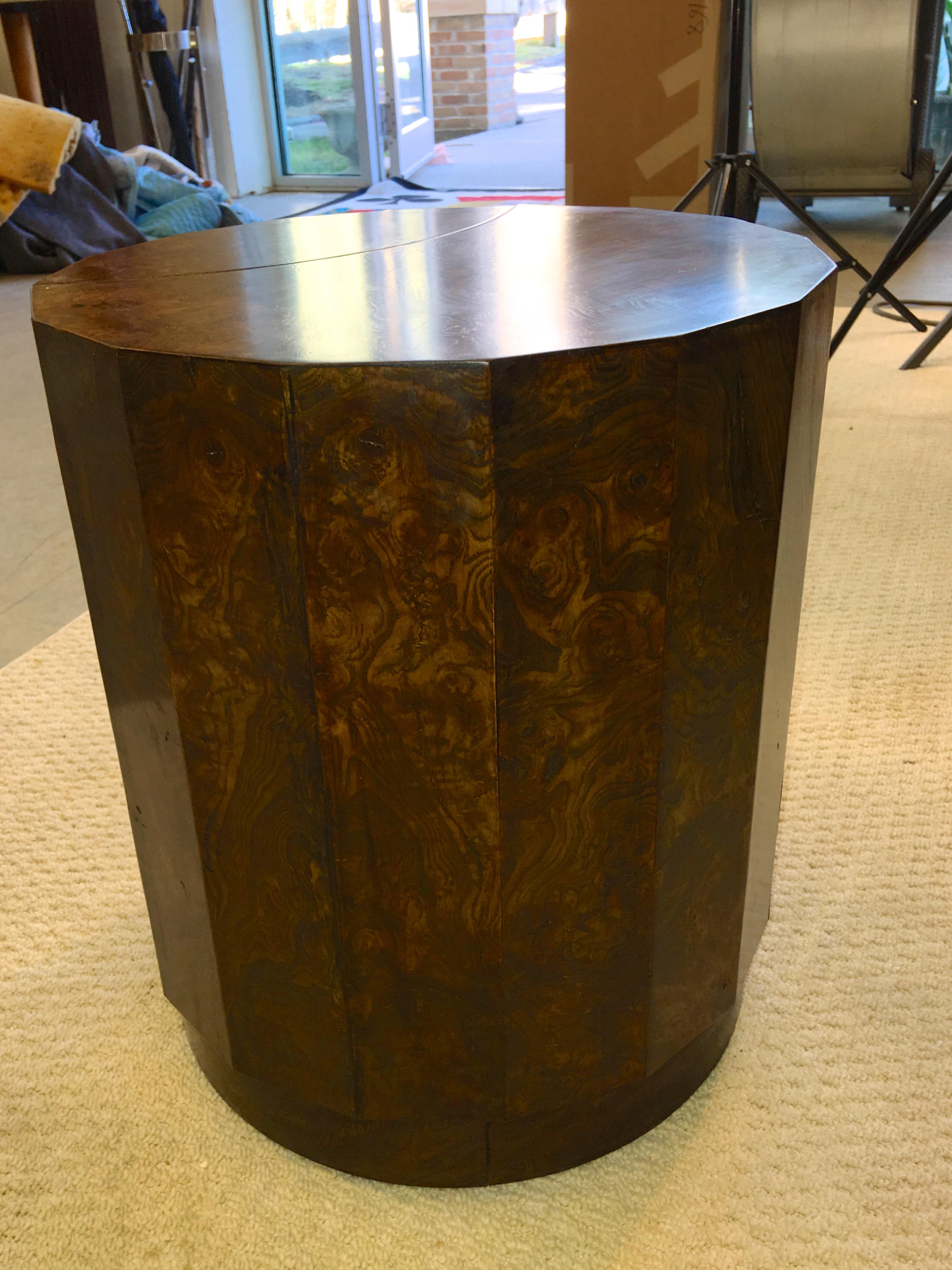Edward Wormley for Dunbar #6302C Pedestal Drum Bar Cabinet 5