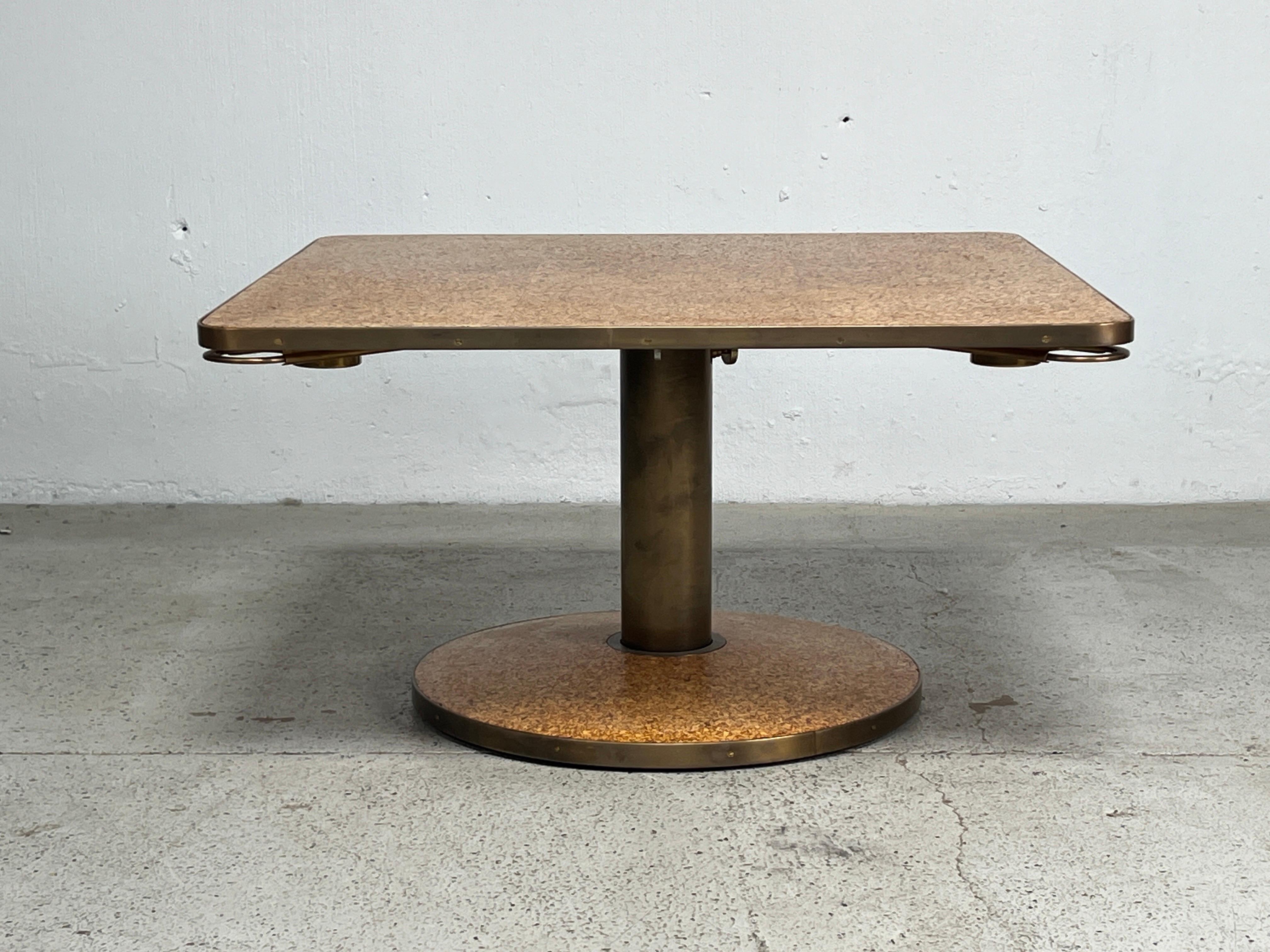 Edward Wormley for Dunbar Adjustable Height Cork Top Game / Coffee Table 13