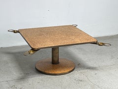 Edward Wormley for Dunbar Adjustable Height Cork Top Game / Coffee Table