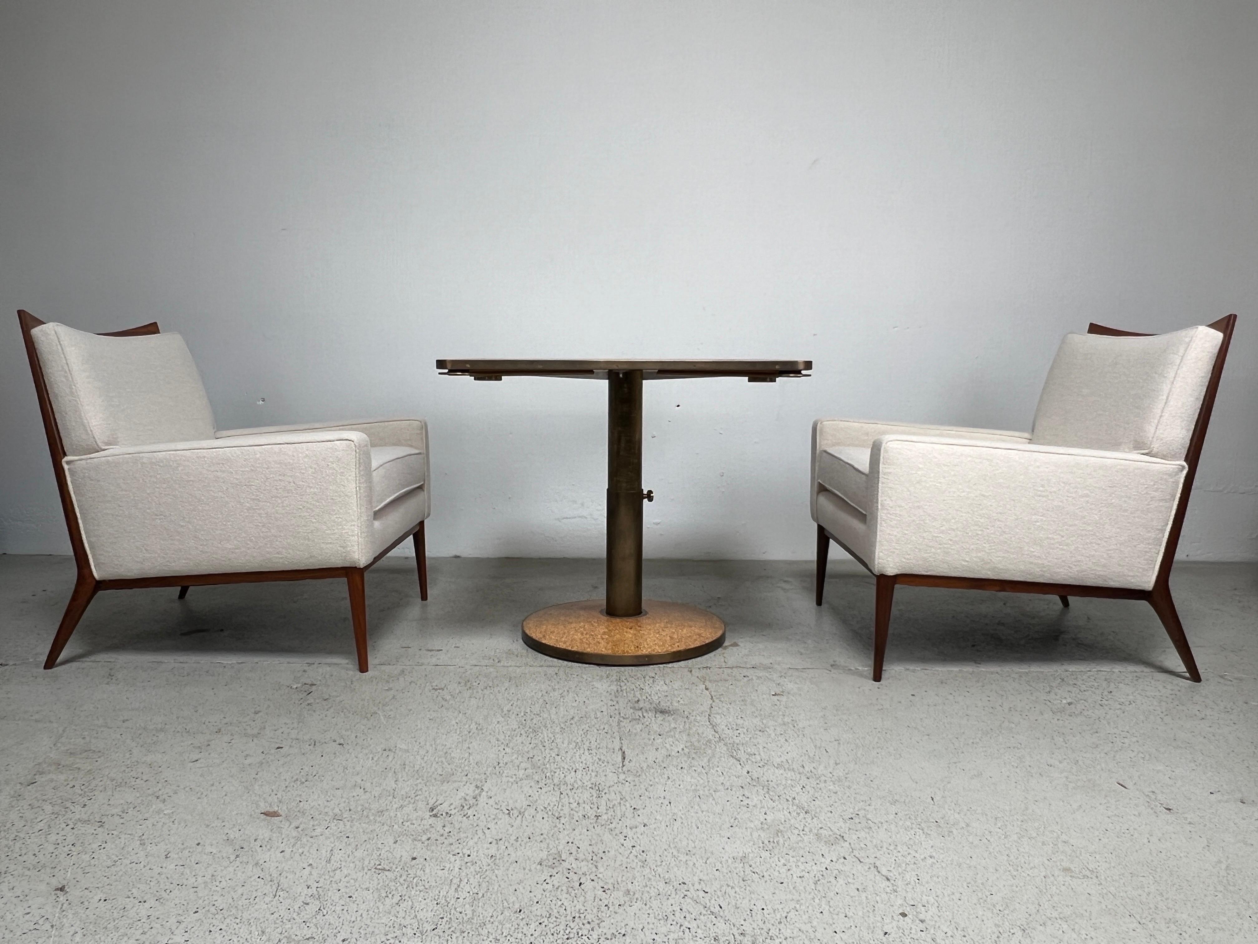 Edward Wormley for Dunbar Adjustable Height Cork Top Game / Coffee Table 1