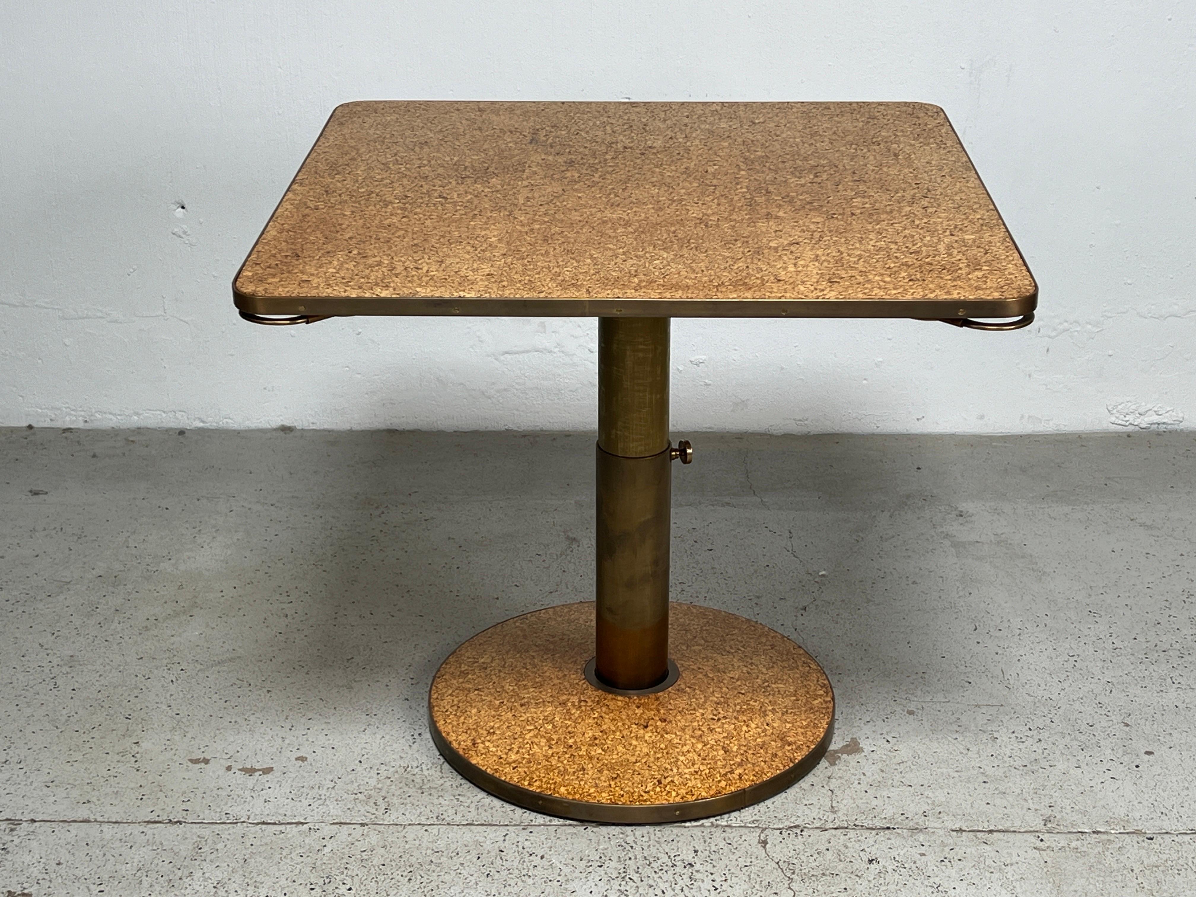 Edward Wormley for Dunbar Adjustable Height Cork Top Game / Coffee Table 4