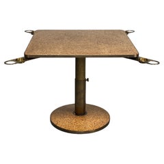 Vintage Edward Wormley for Dunbar Adjustable Height Cork Top Game / Coffee Table