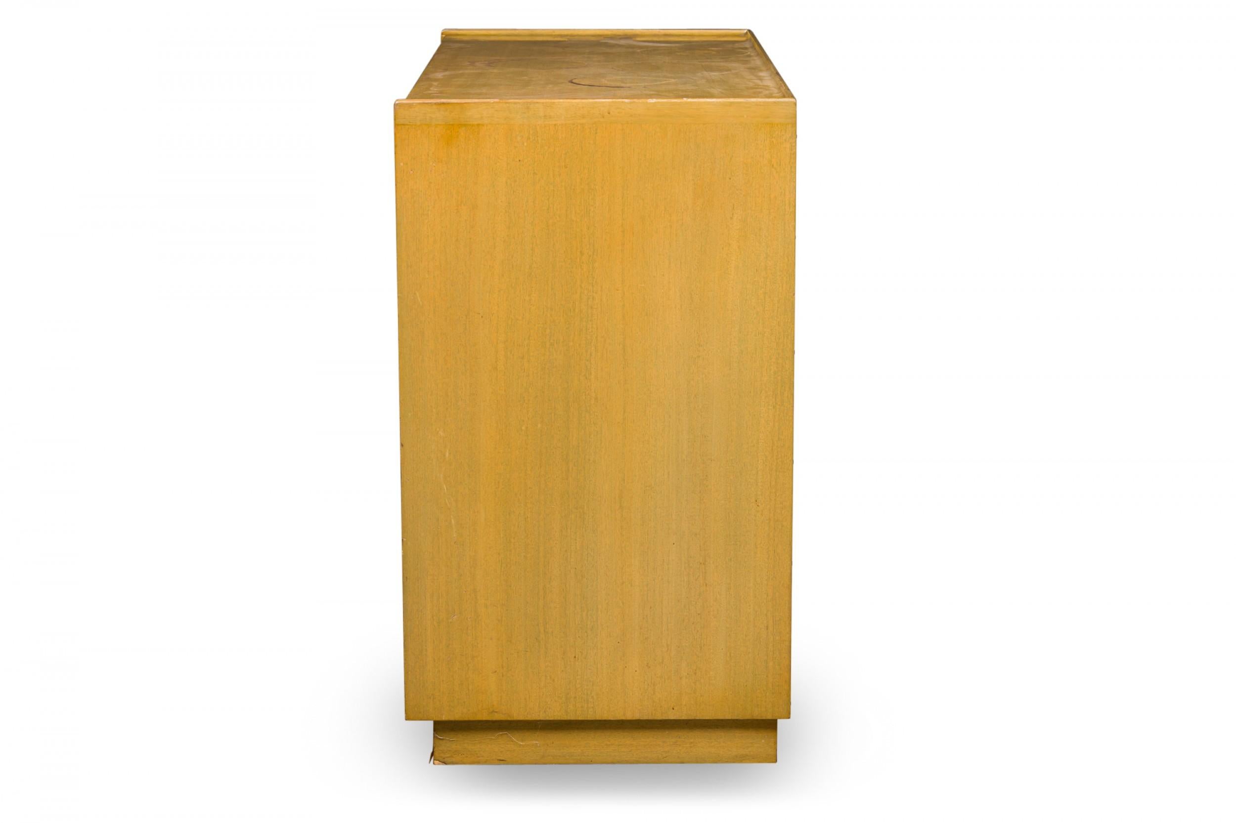 Mid-Century Modern Edward Wormley for Dunbar American Mid-Century Maple Louver Front Chest For Sale