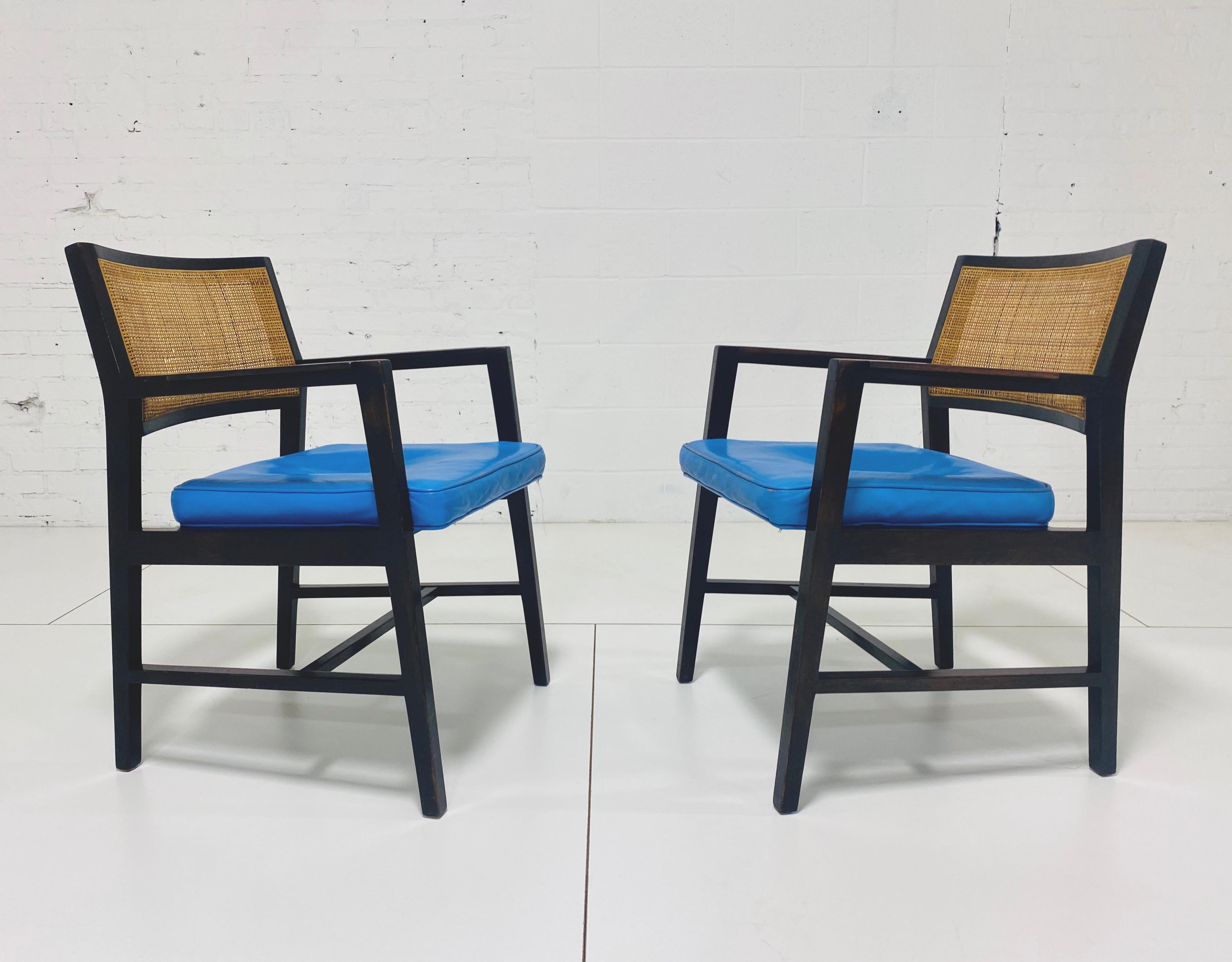 Edward Wormley for Dunbar Armchairs In Good Condition In Chicago, IL