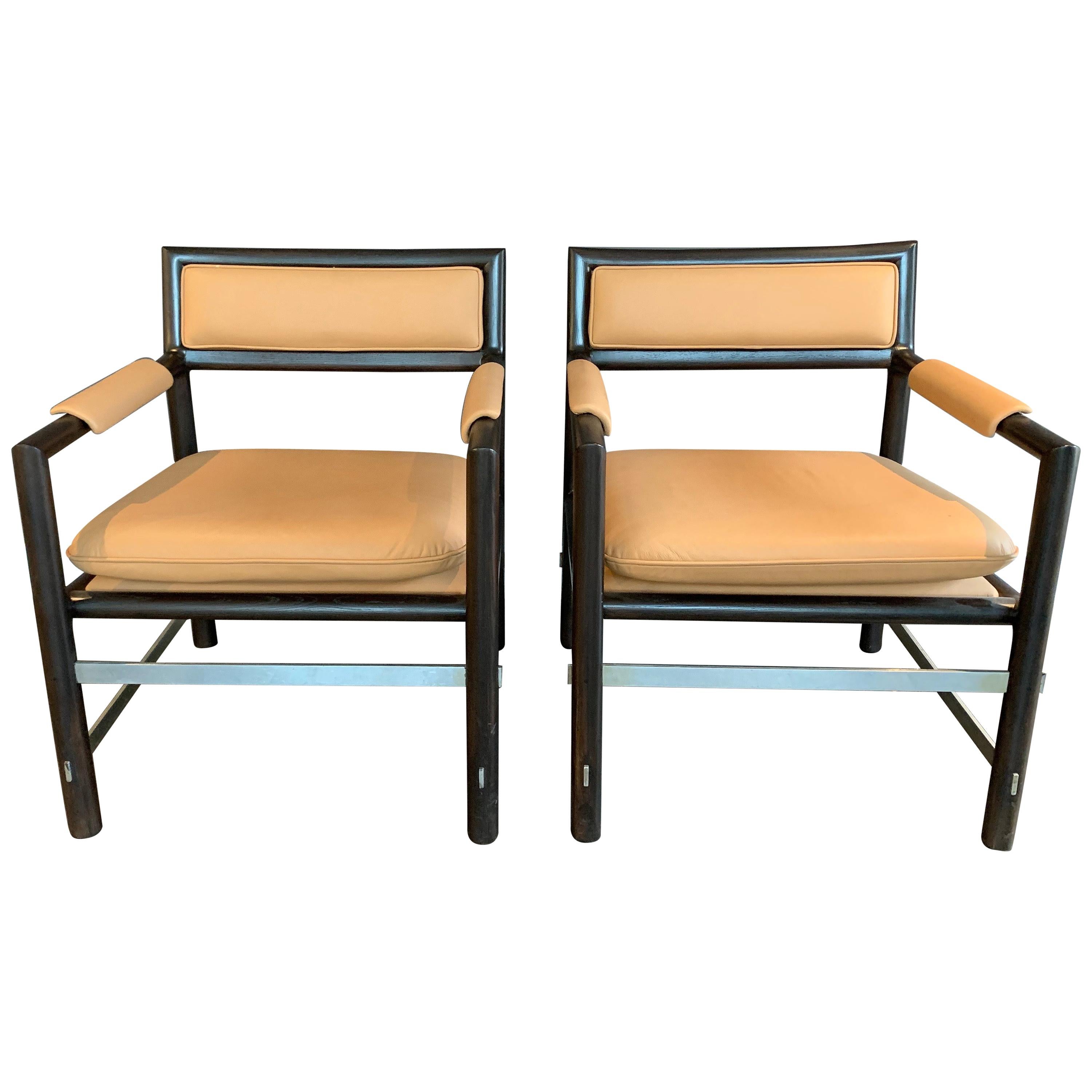 Edward Wormley for Dunbar Armchairs, Pair For Sale