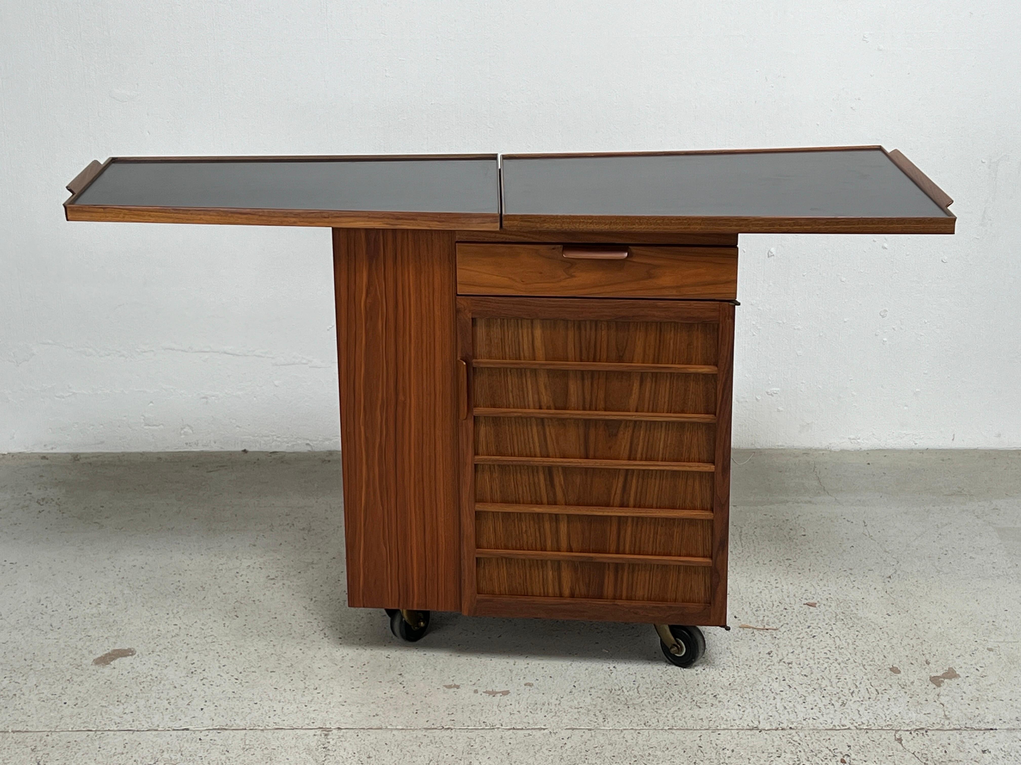 Edward Wormley for Dunbar Bar Cart In Good Condition In Dallas, TX