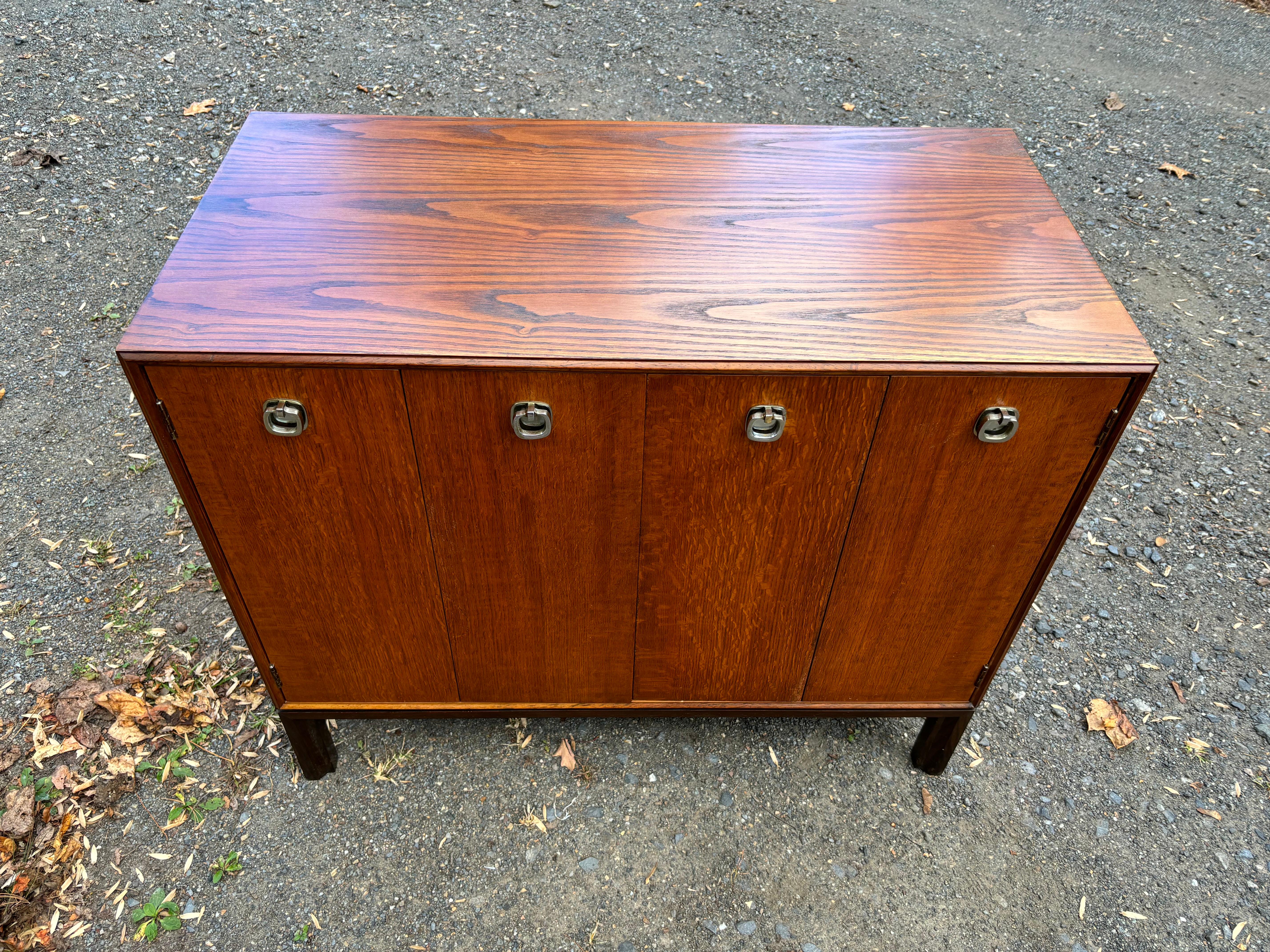 Mid-Century Modern Edward Wormley for Dunbar Bi-Fold Cabinet For Sale
