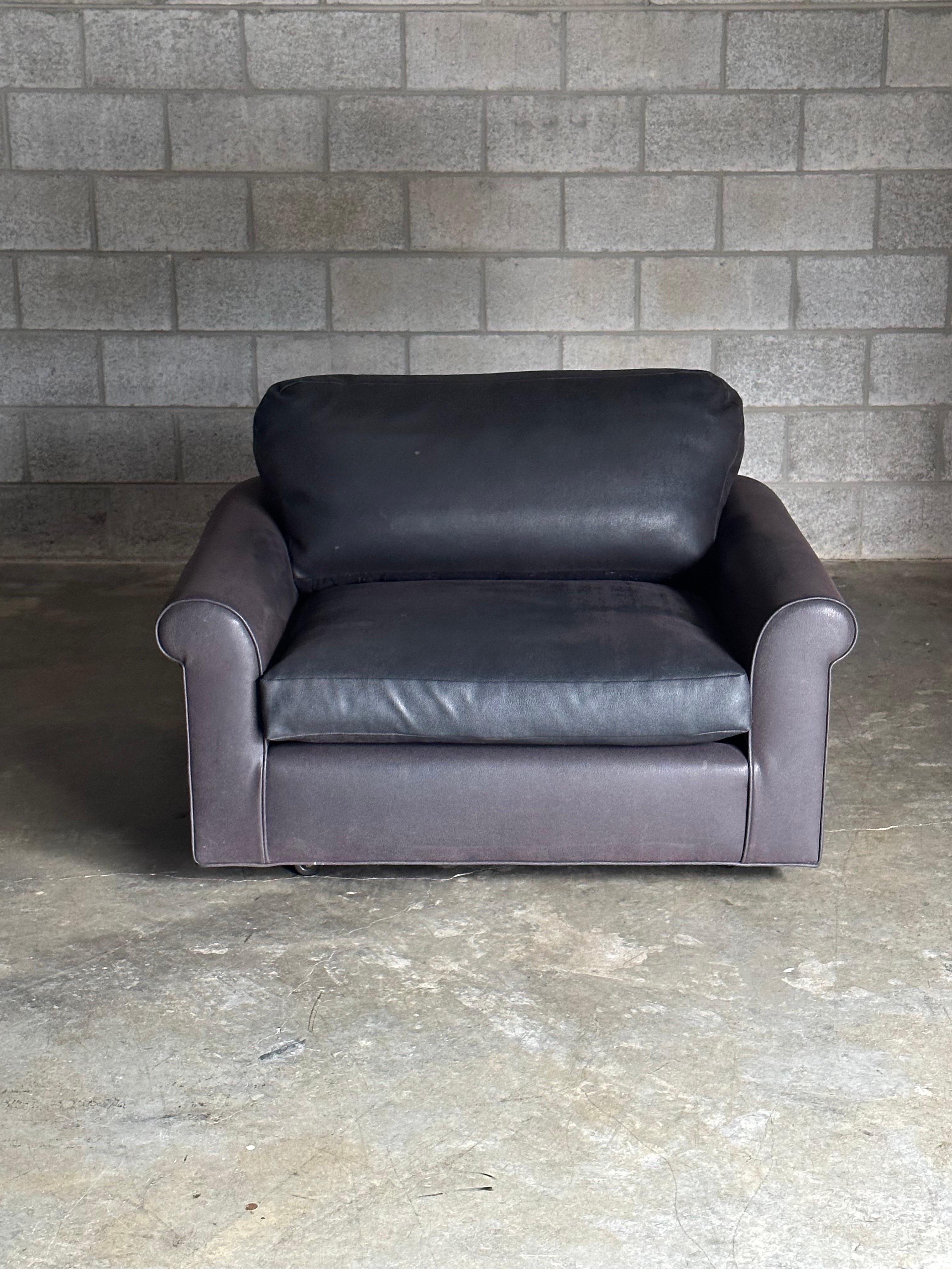 Mid-Century Modern Edward Wormley for Dunbar “Big Texan” Oversized Lounge Chair For Sale