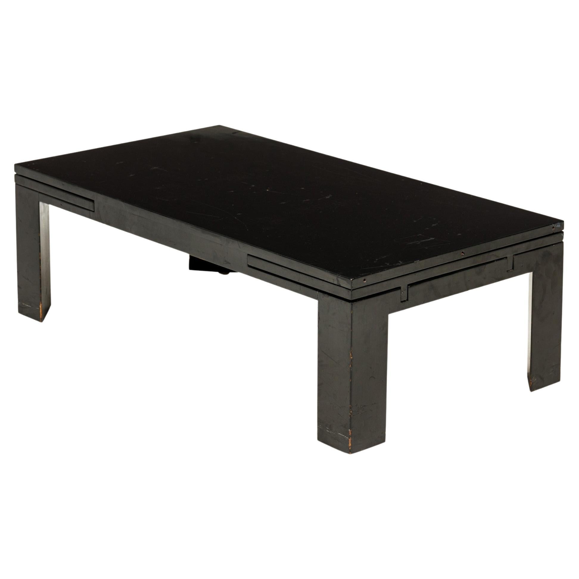 Edward Wormley for Dunbar Black Painted Refectory Coffee / Cocktail Table For Sale