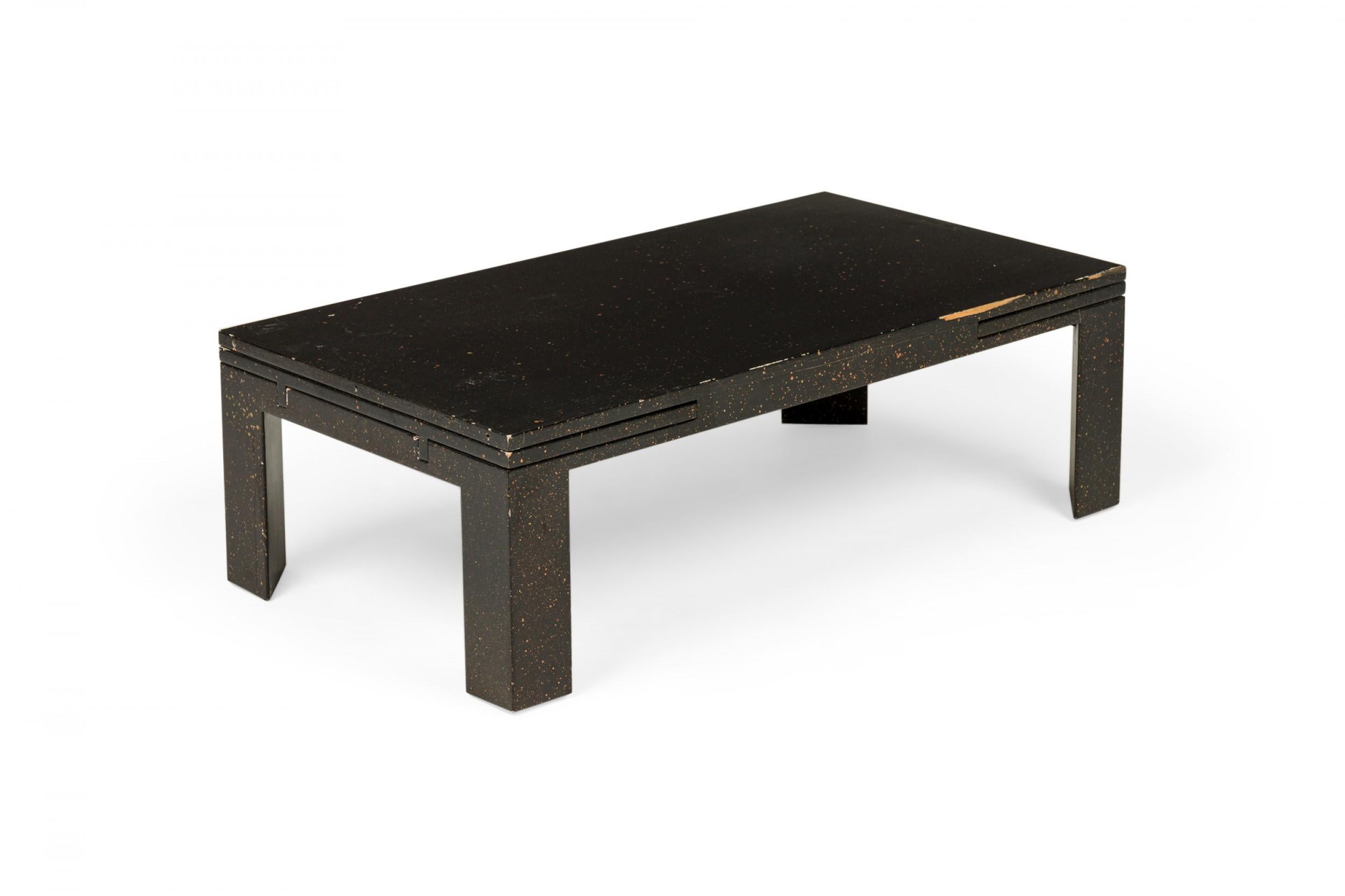 Edward Wormley for Dunbar Black Rectangular Refectory Coffee / Cocktail Table Bon état - En vente à Queens, NY