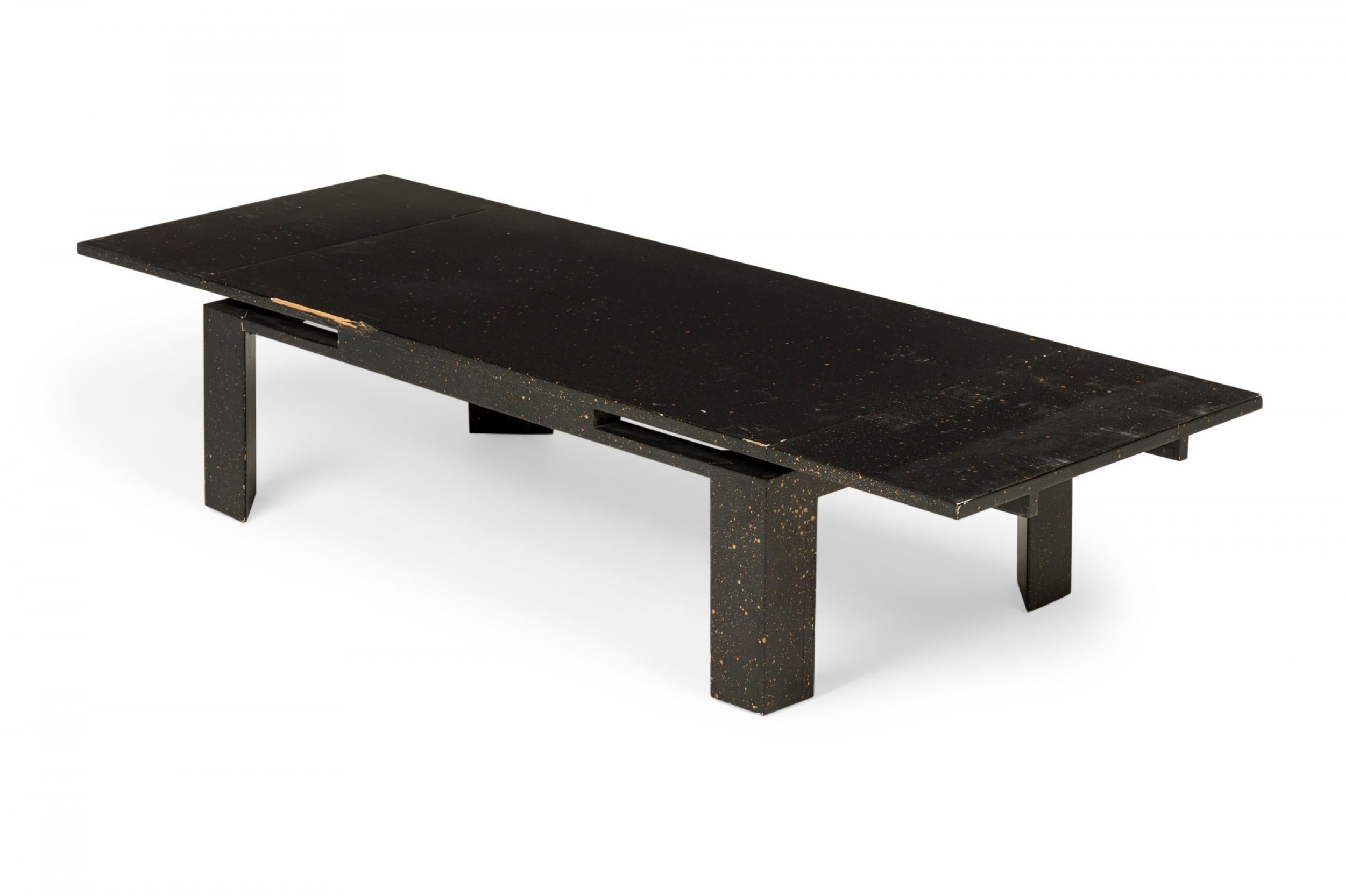 20ième siècle Edward Wormley for Dunbar Black Rectangular Refectory Coffee / Cocktail Table en vente