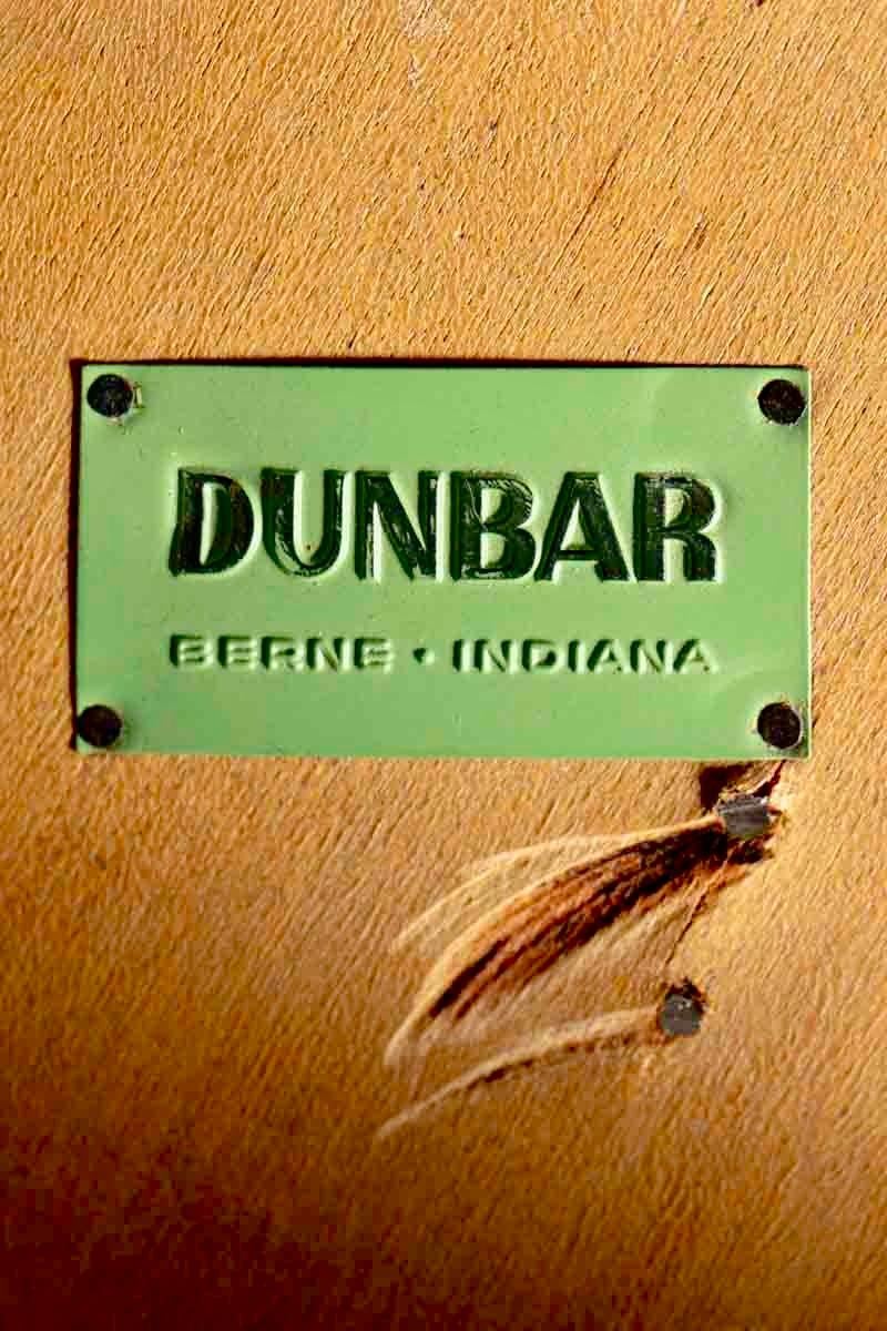 Edward Wormley für Dunbar Gebleichtes Mahagoni & Cane Drehbarer Eitelkeitshocker um 1950 im Angebot 13
